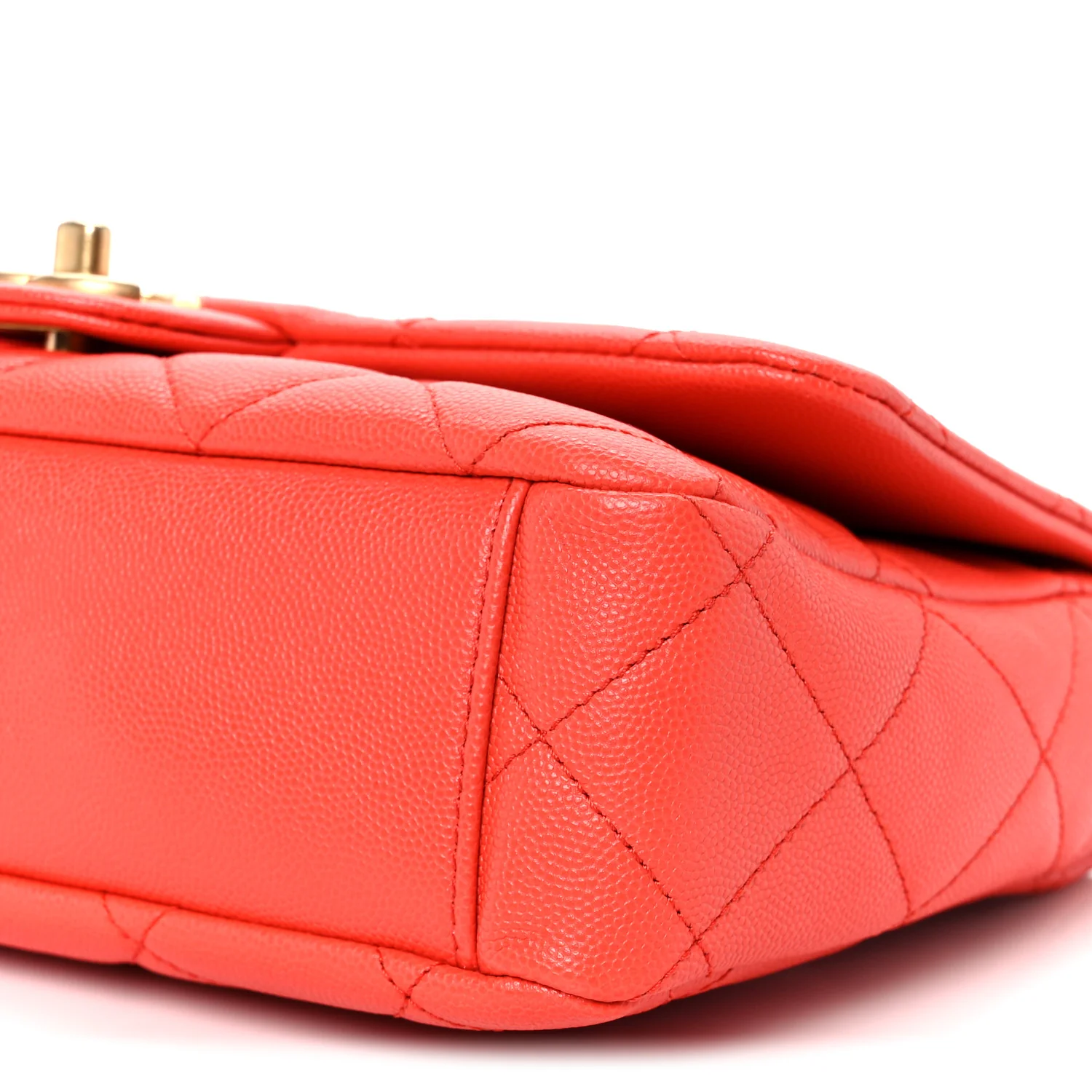 Caviar Quilted CC Melody Single Flap Orange - Image 11