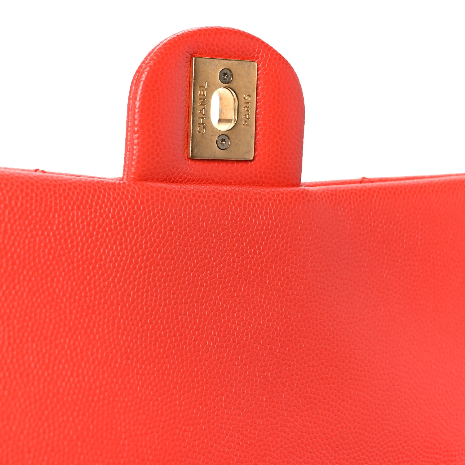 Caviar Quilted CC Melody Single Flap Orange - Image 7