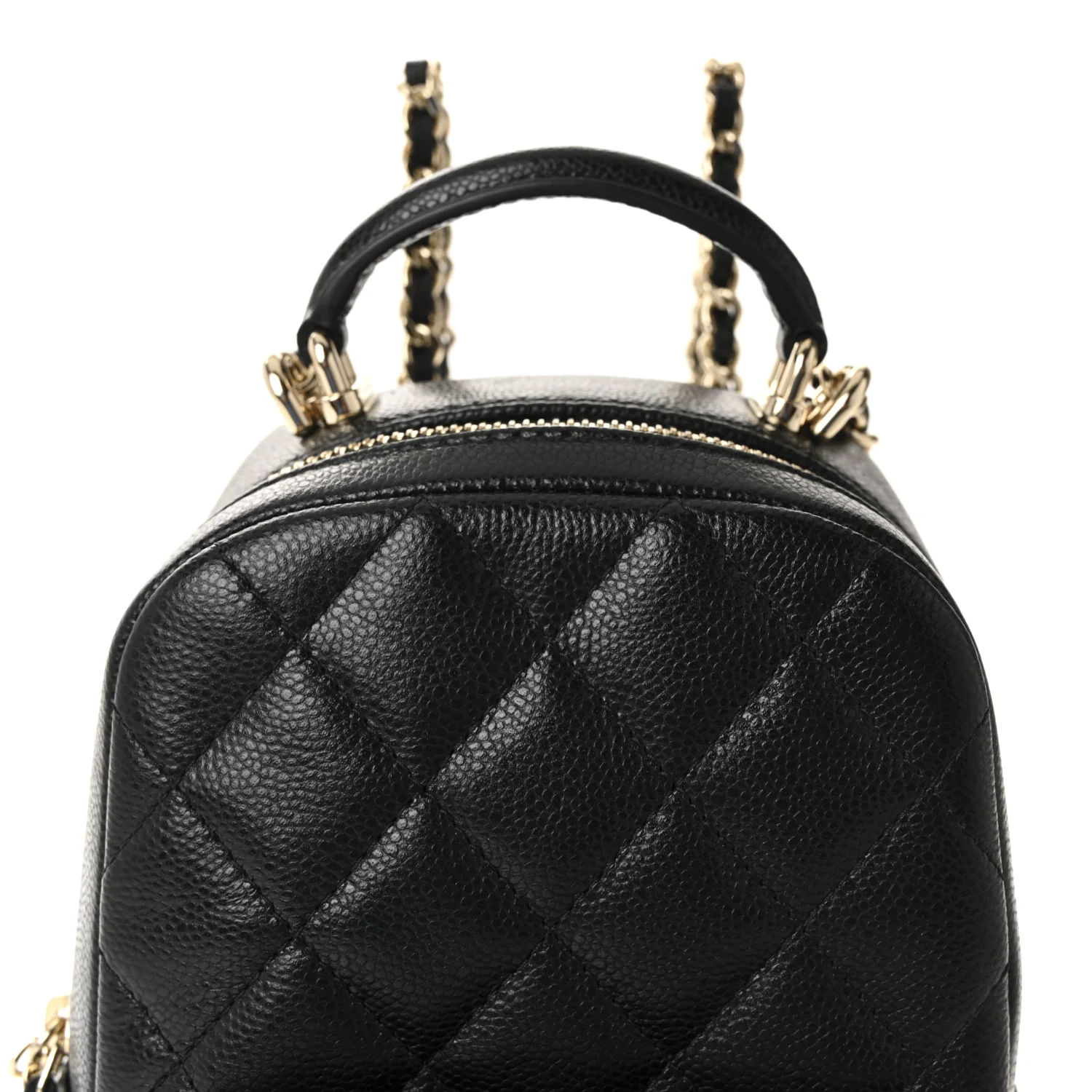 Caviar Quilted CC Mini Classic Backpack Black - Image 8