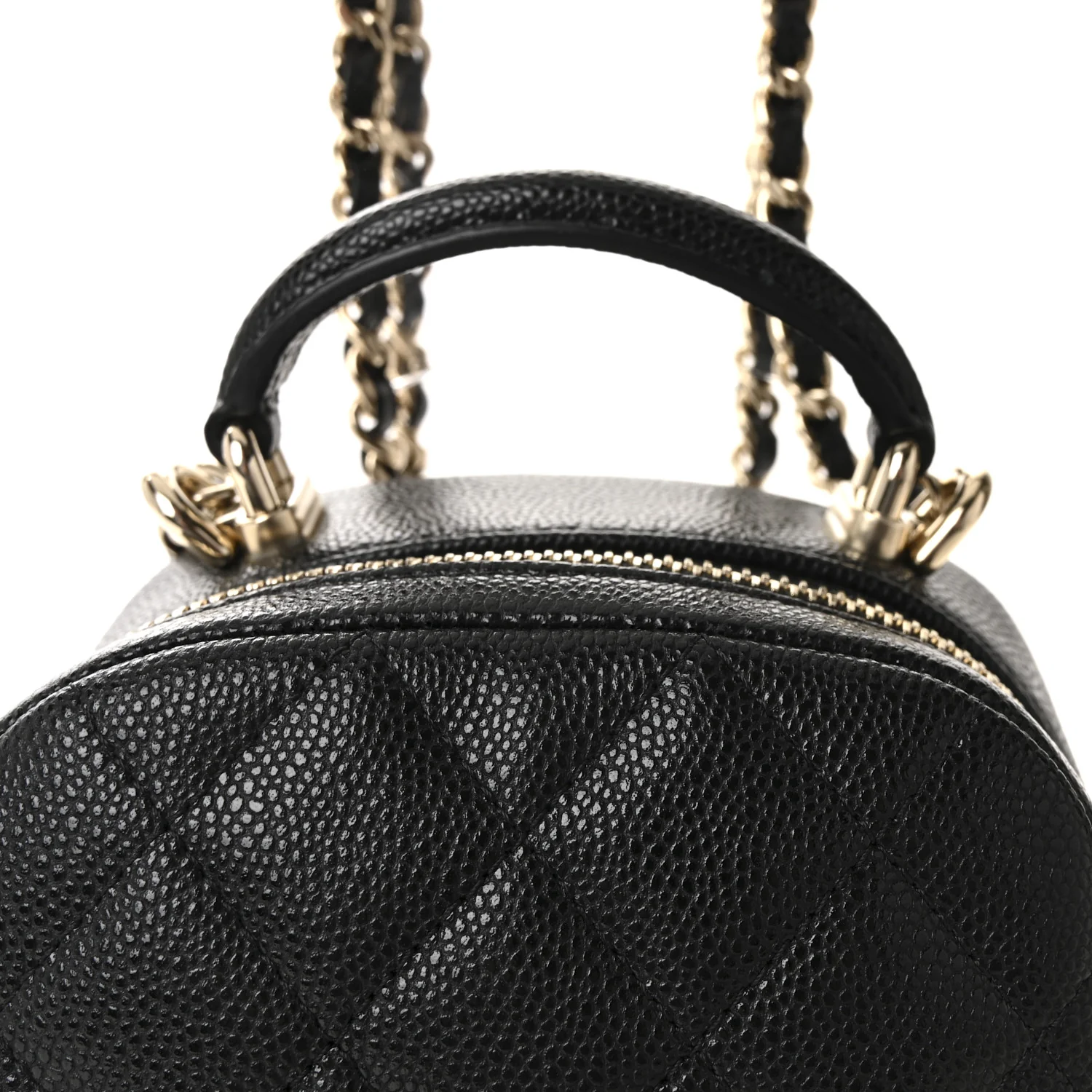 Caviar Quilted CC Mini Classic Backpack Black - Image 8