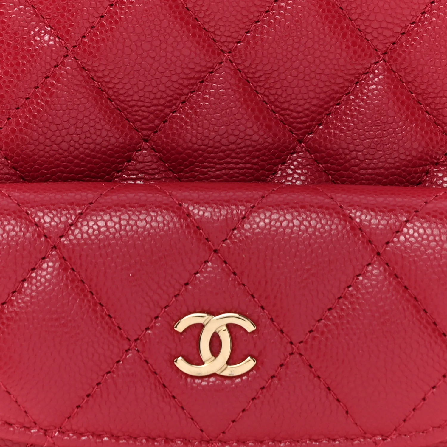 Caviar Quilted CC Mini Classic Backpack Dark Red - Image 8