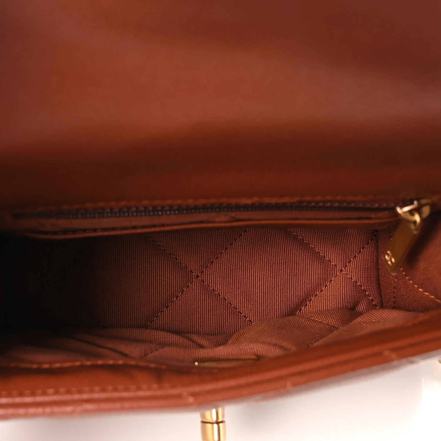 Caviar Quilted CC Mini Flap Brown - Image 5
