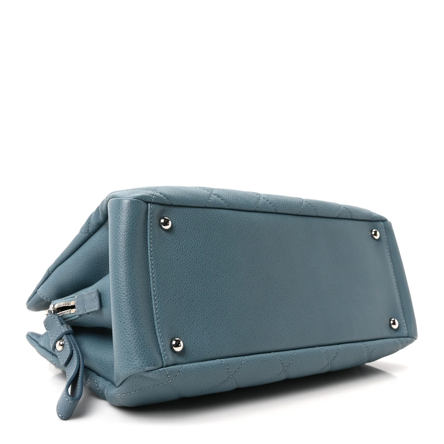 Caviar Quilted CC Timeless Soft Tote Blue - Image 4
