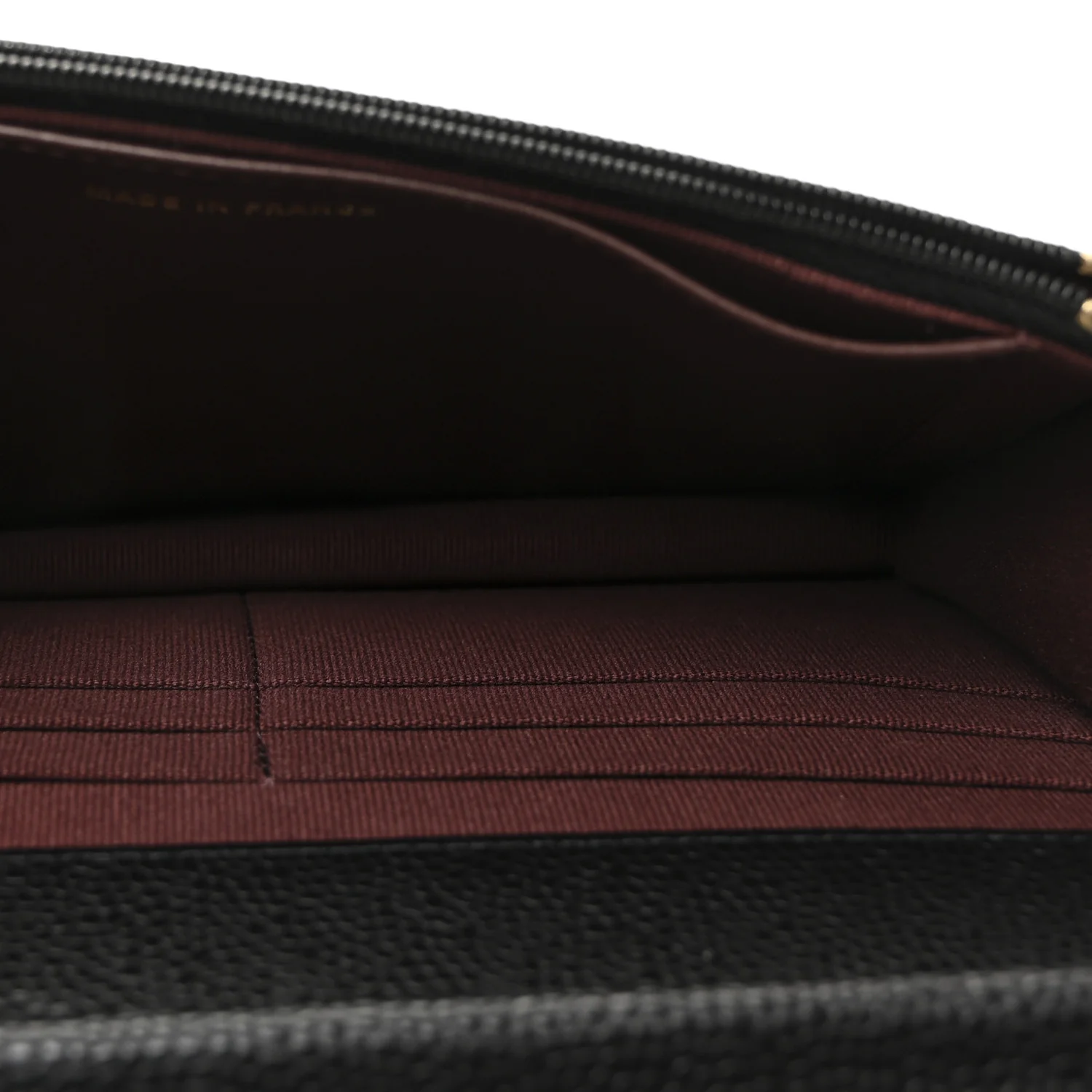 Caviar Quilted CC Turnlock Wallet On Chain WOC Black - Image 5