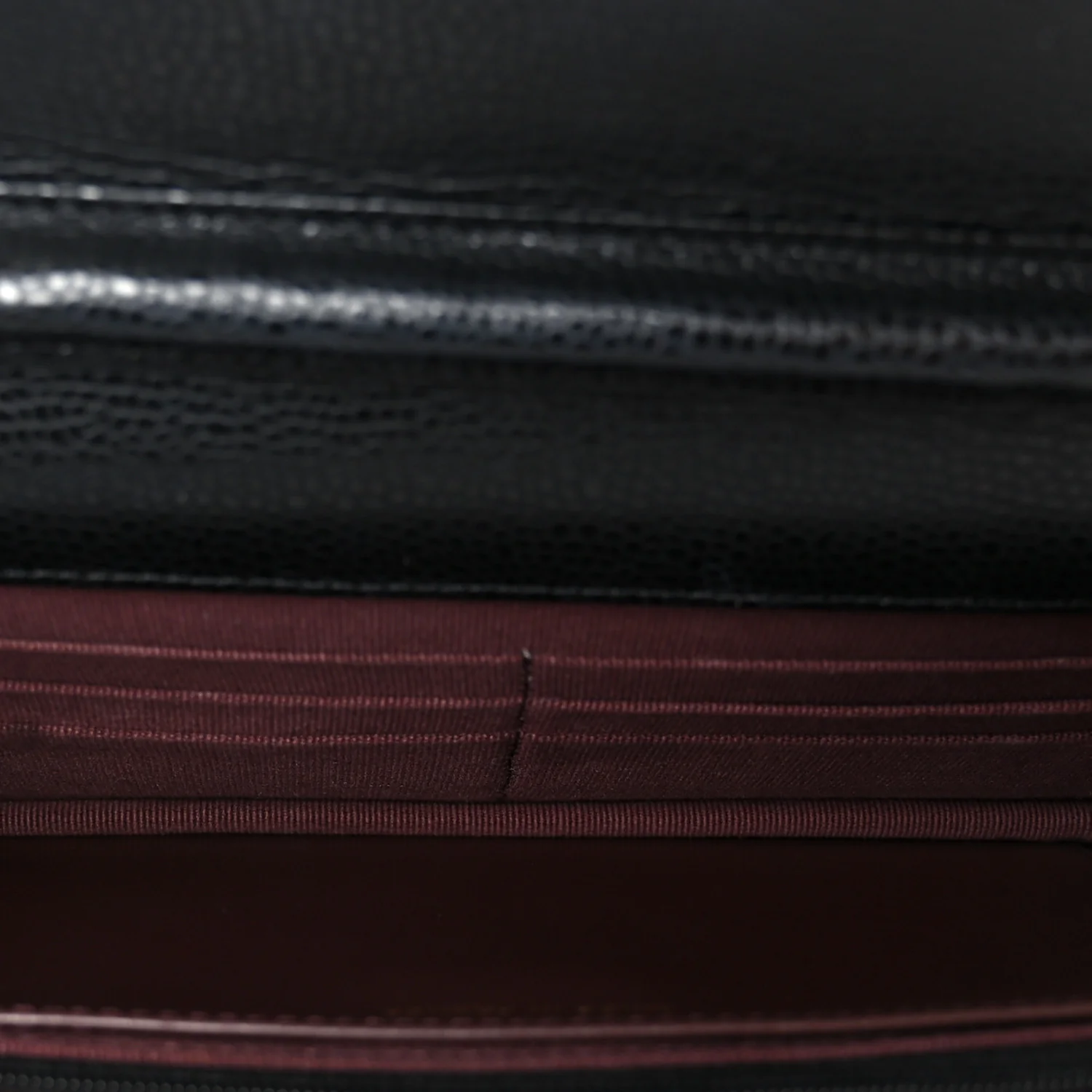 Caviar Quilted CC Turnlock Wallet On Chain WOC Black - Image 5