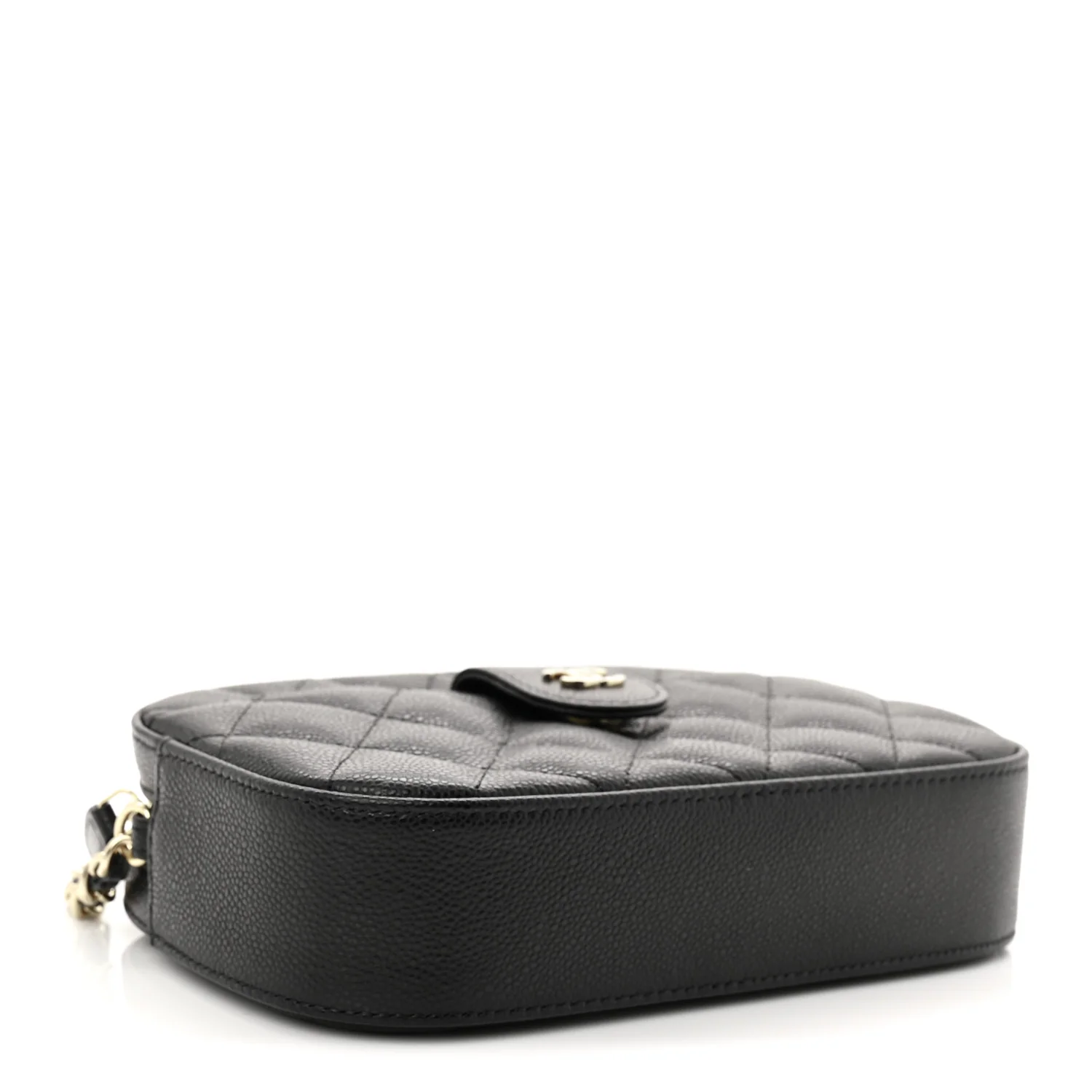 Caviar Quilted Chain Camera Bag Black - Image 4
