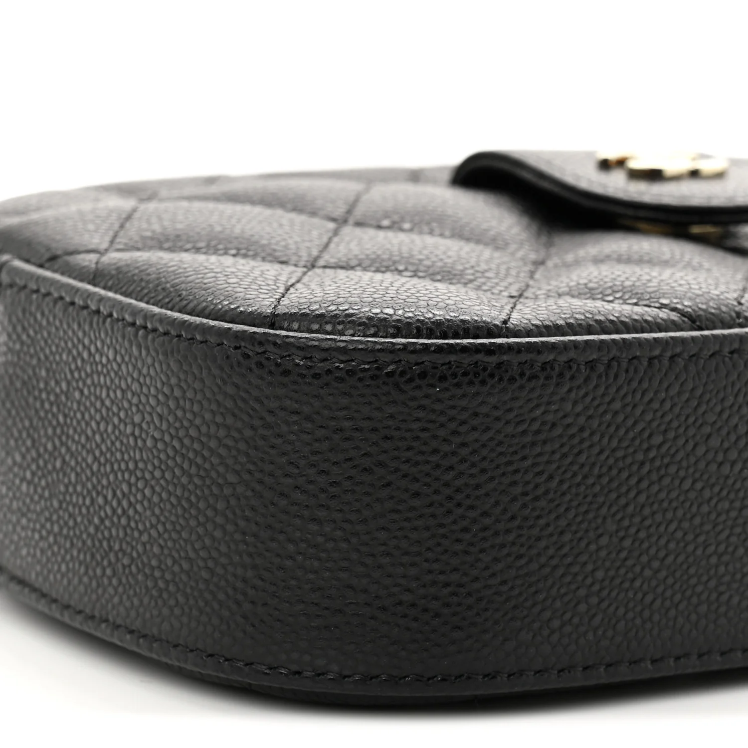 Caviar Quilted Chain Camera Bag Black - Image 9
