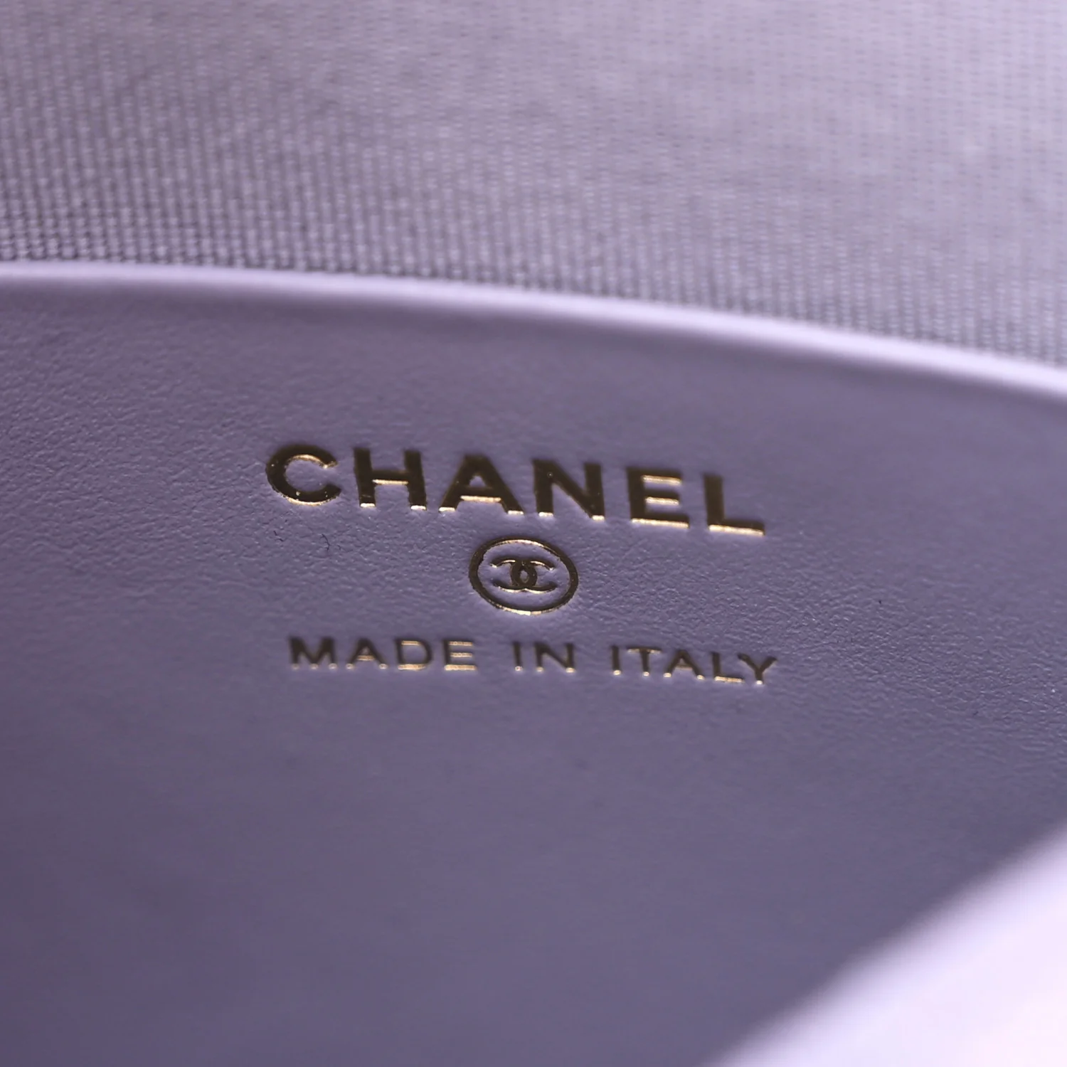 Caviar Quilted Chanel Way Clutch With Chain Light Purple - Image 6