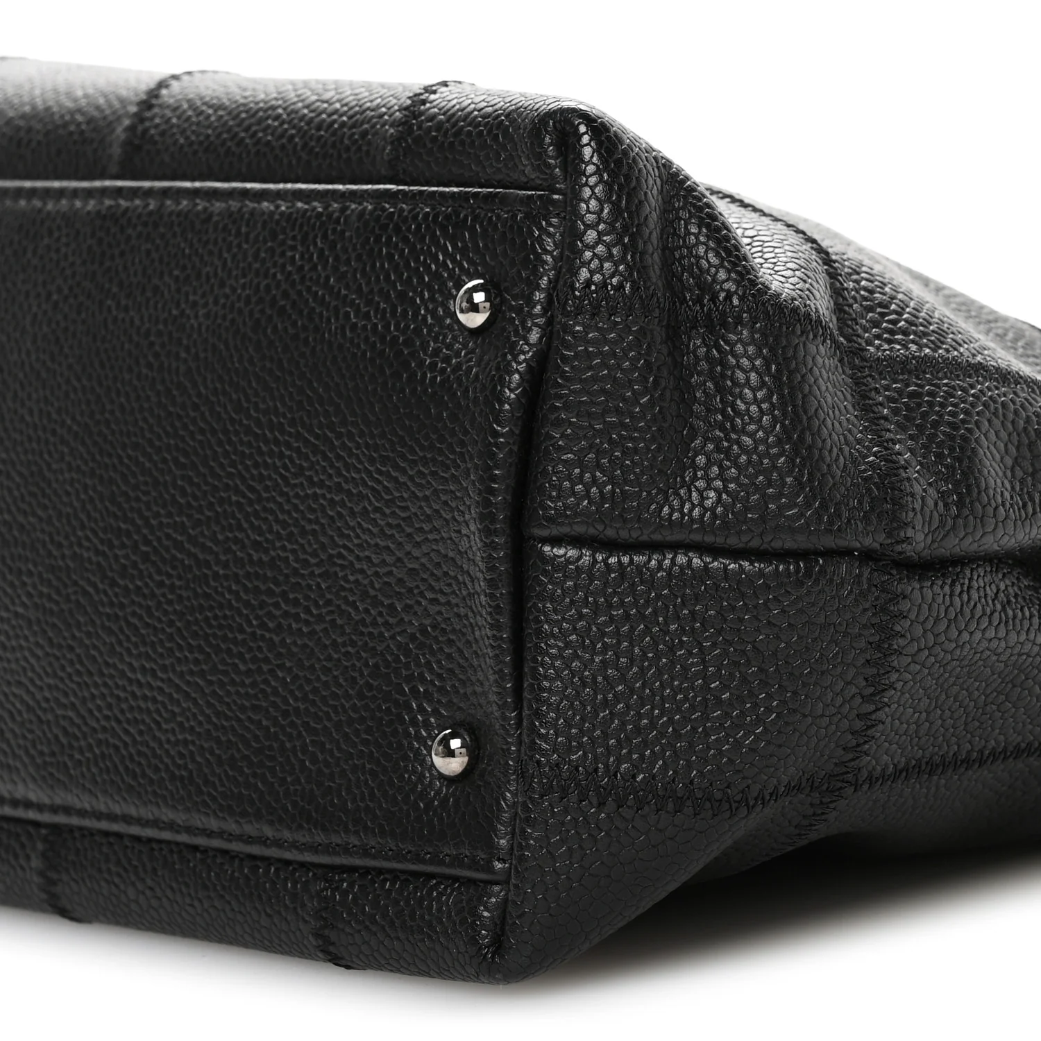 Caviar Quilted Chocolate Bar Tote Black - Image 10