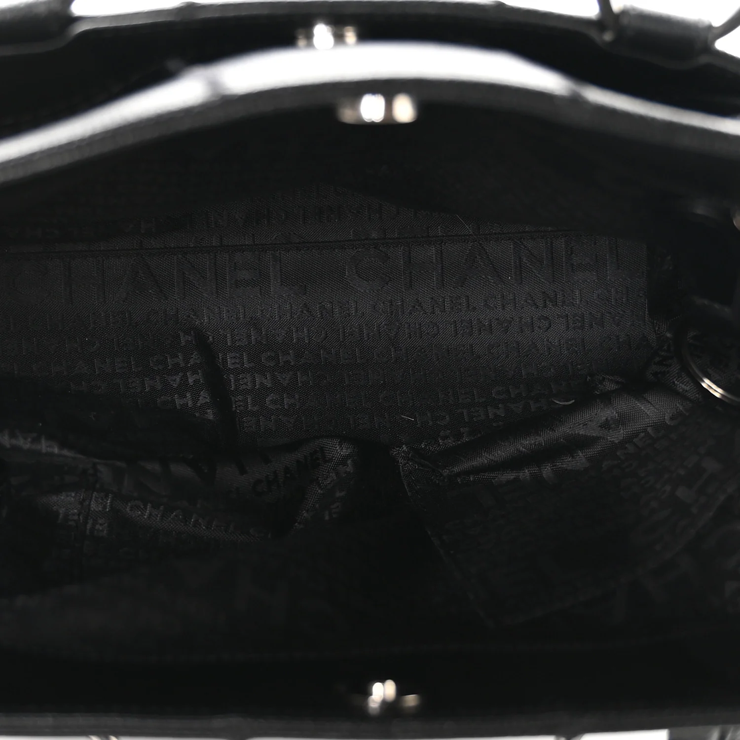 Caviar Quilted Chocolate Bar Tote Black - Image 5