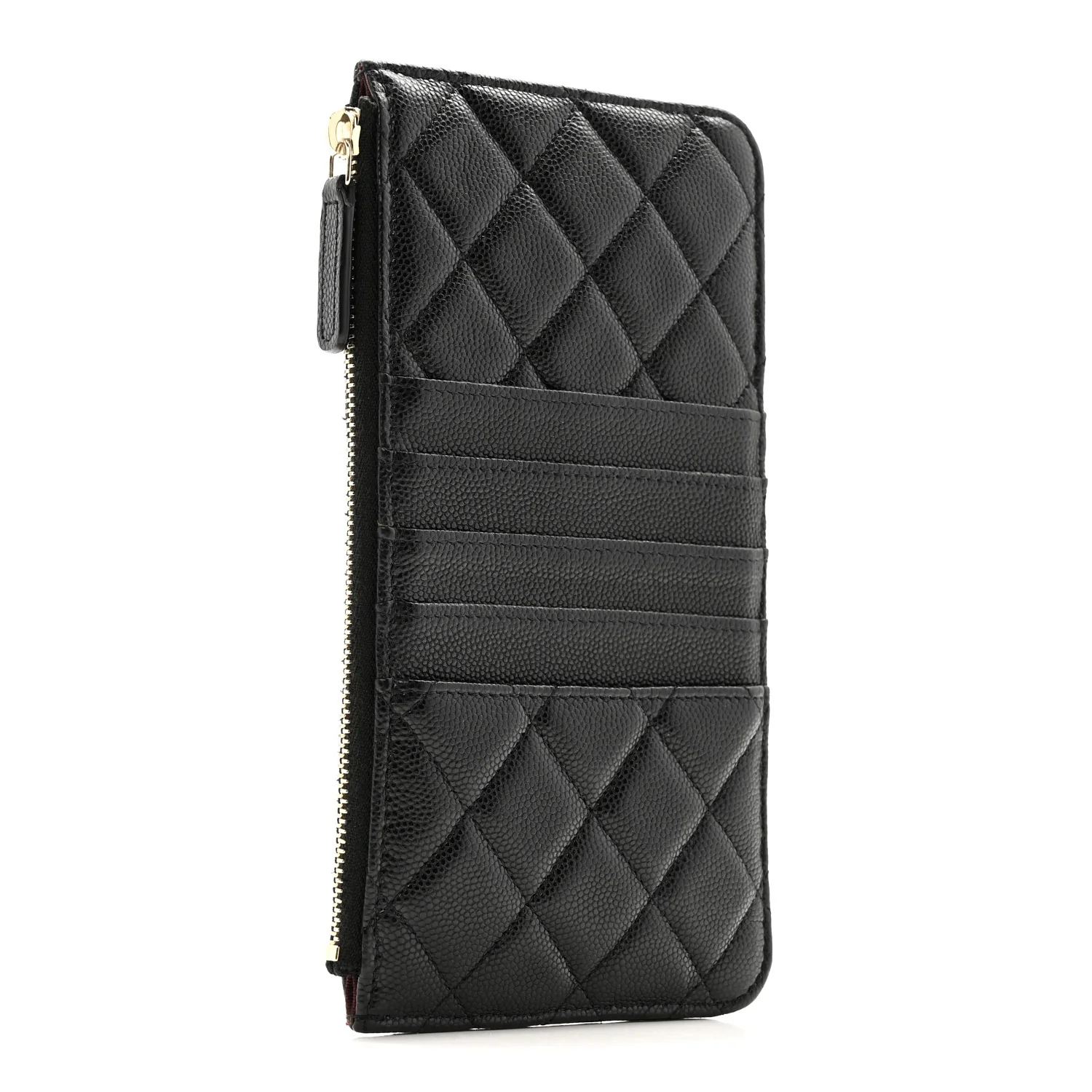 Caviar Quilted Classic iPhone Pouch Black - Image 3