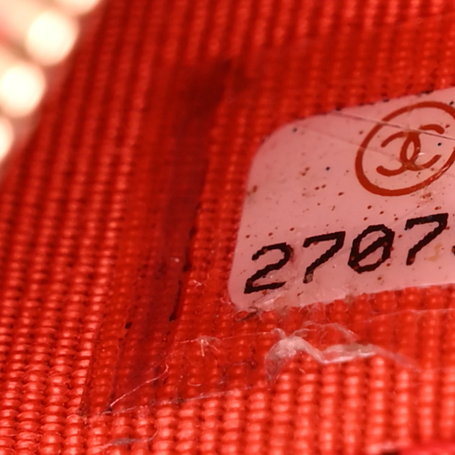 Caviar Quilted Classic Zip Pouch Red - Image 7