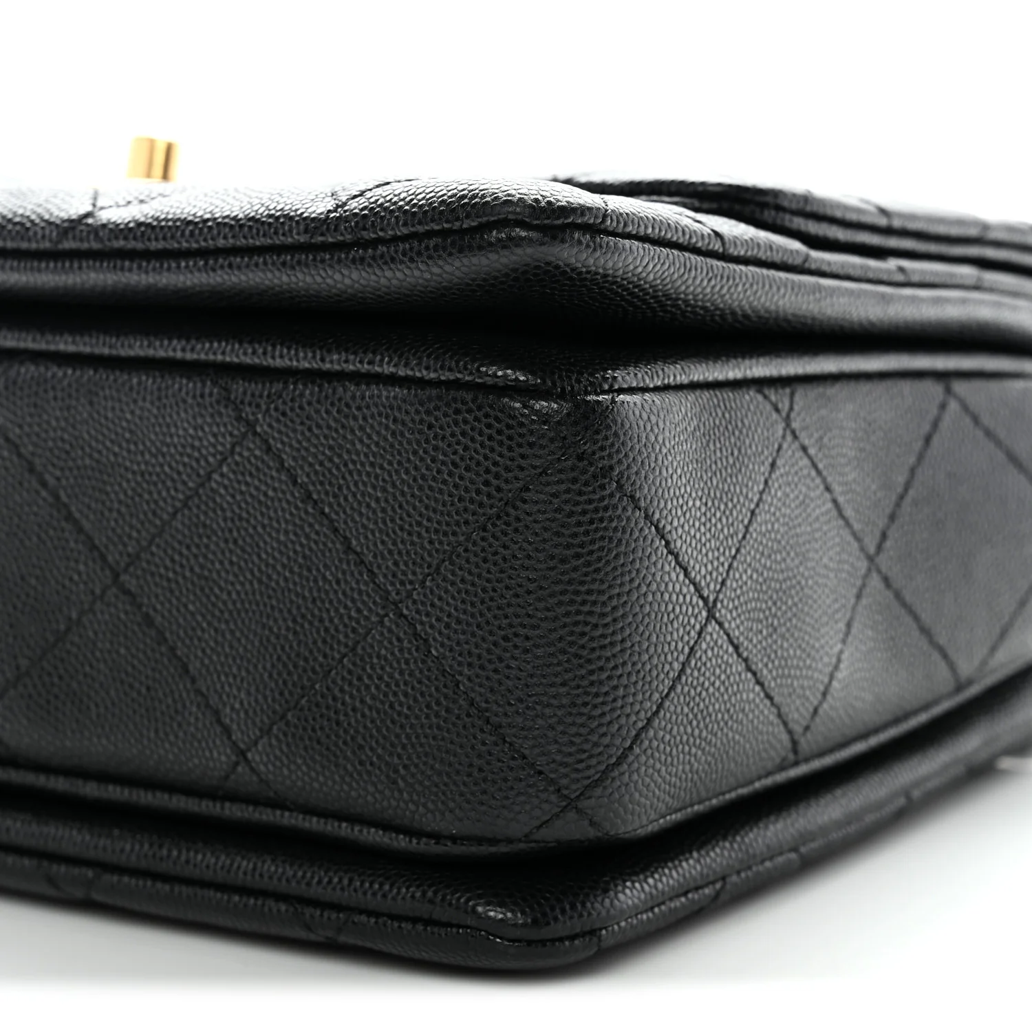 Caviar Quilted Coco First Flap Black - Image 10