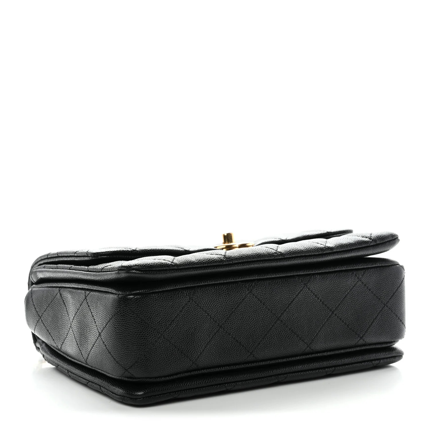 Caviar Quilted Coco First Flap Black - Image 4