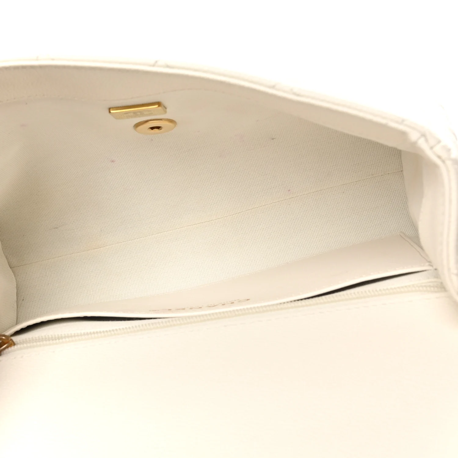 Caviar Quilted Coco First Flap White - Image 5