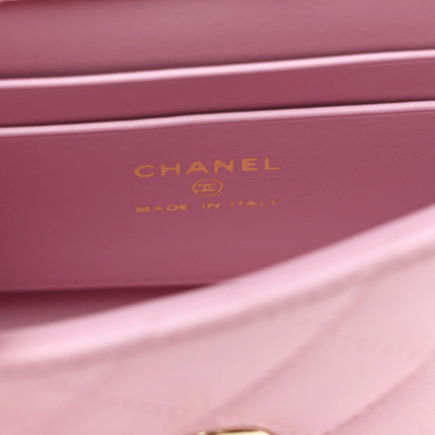 Caviar Quilted Coco Handle Clutch With Chain Pink - Image 6
