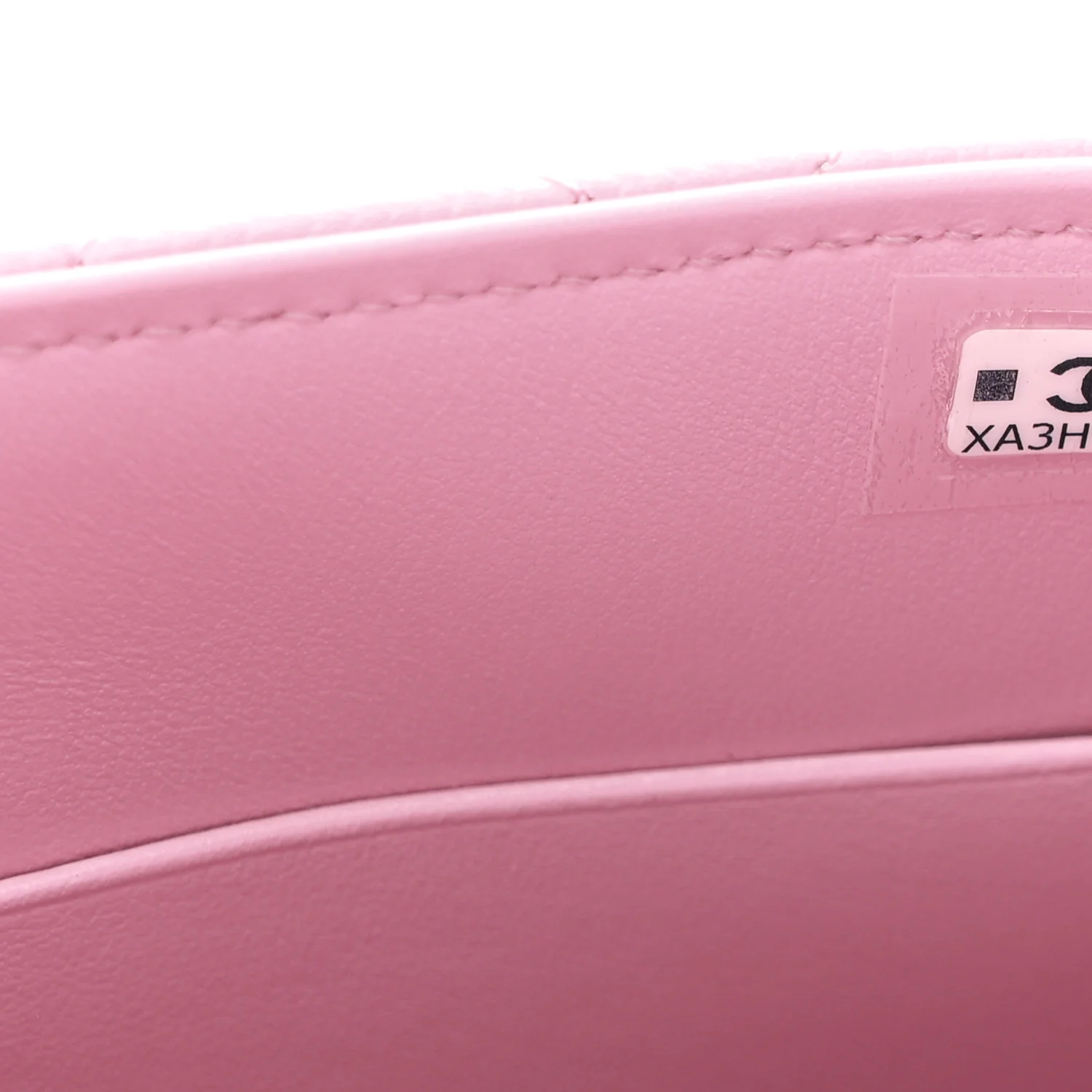 Caviar Quilted Coco Handle Clutch With Chain Pink - Image 7