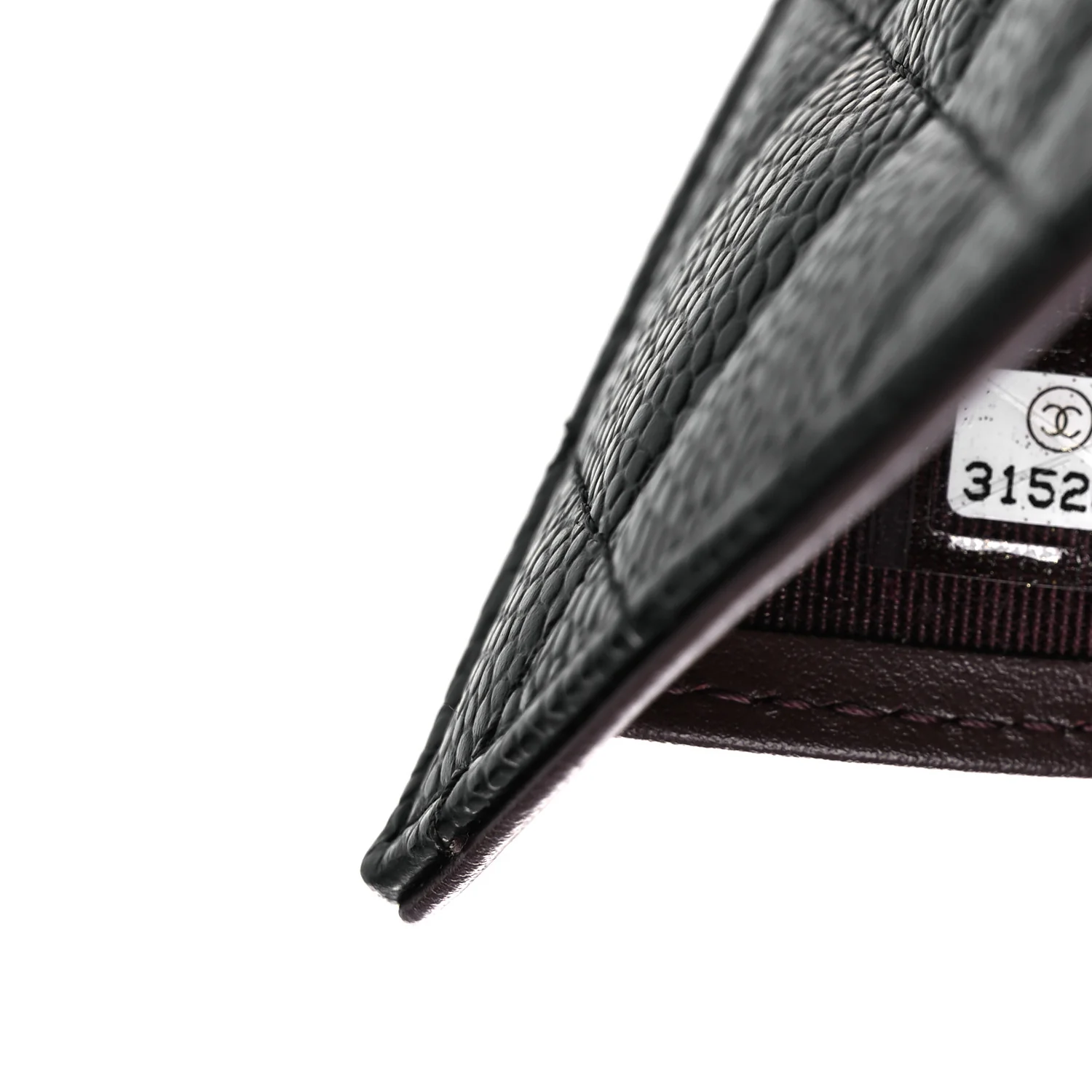 Caviar Quilted Compact Flap Wallet Black - Image 8