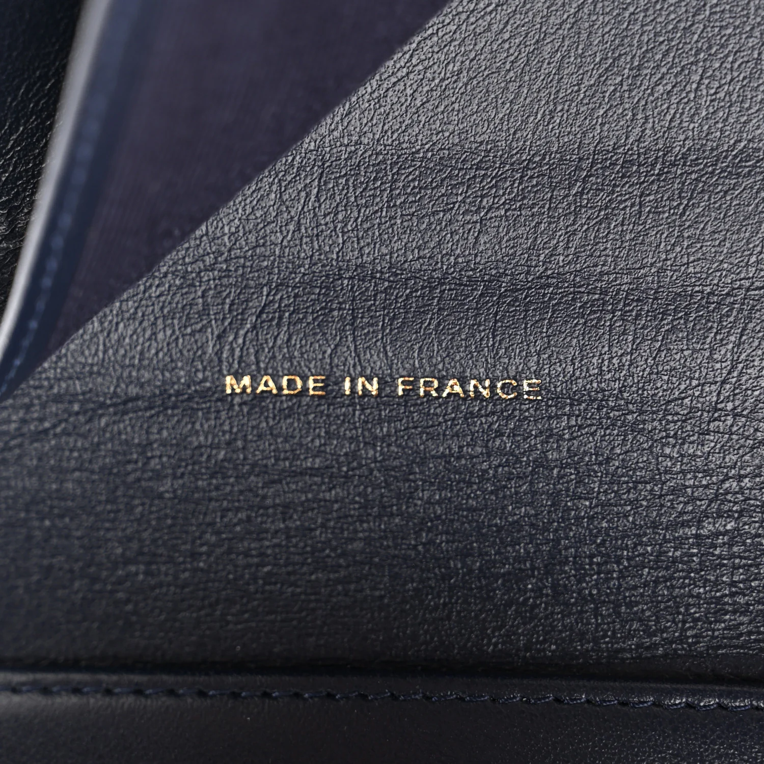 Caviar Quilted Compact Flap Wallet Navy - Image 7