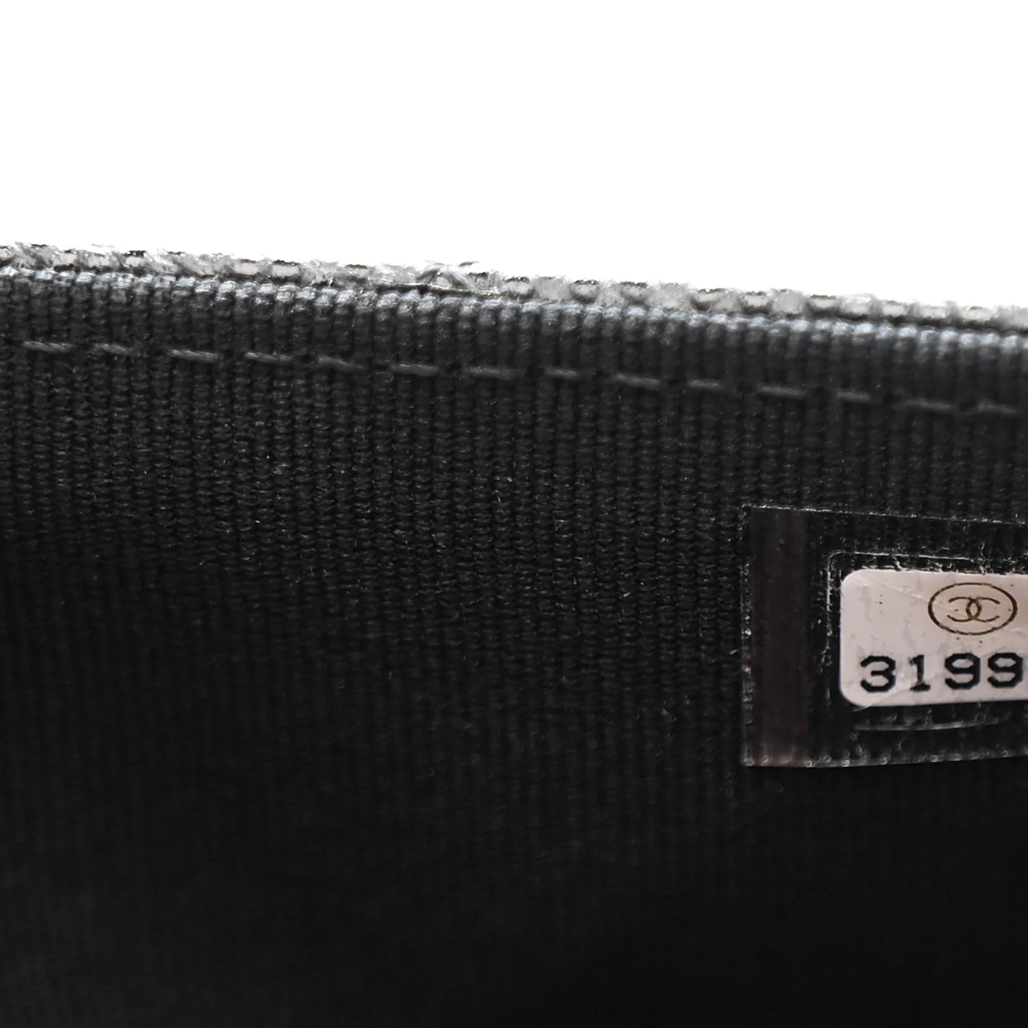Caviar Quilted Crystal CC Large Gusset Flap Wallet Black - Image 7