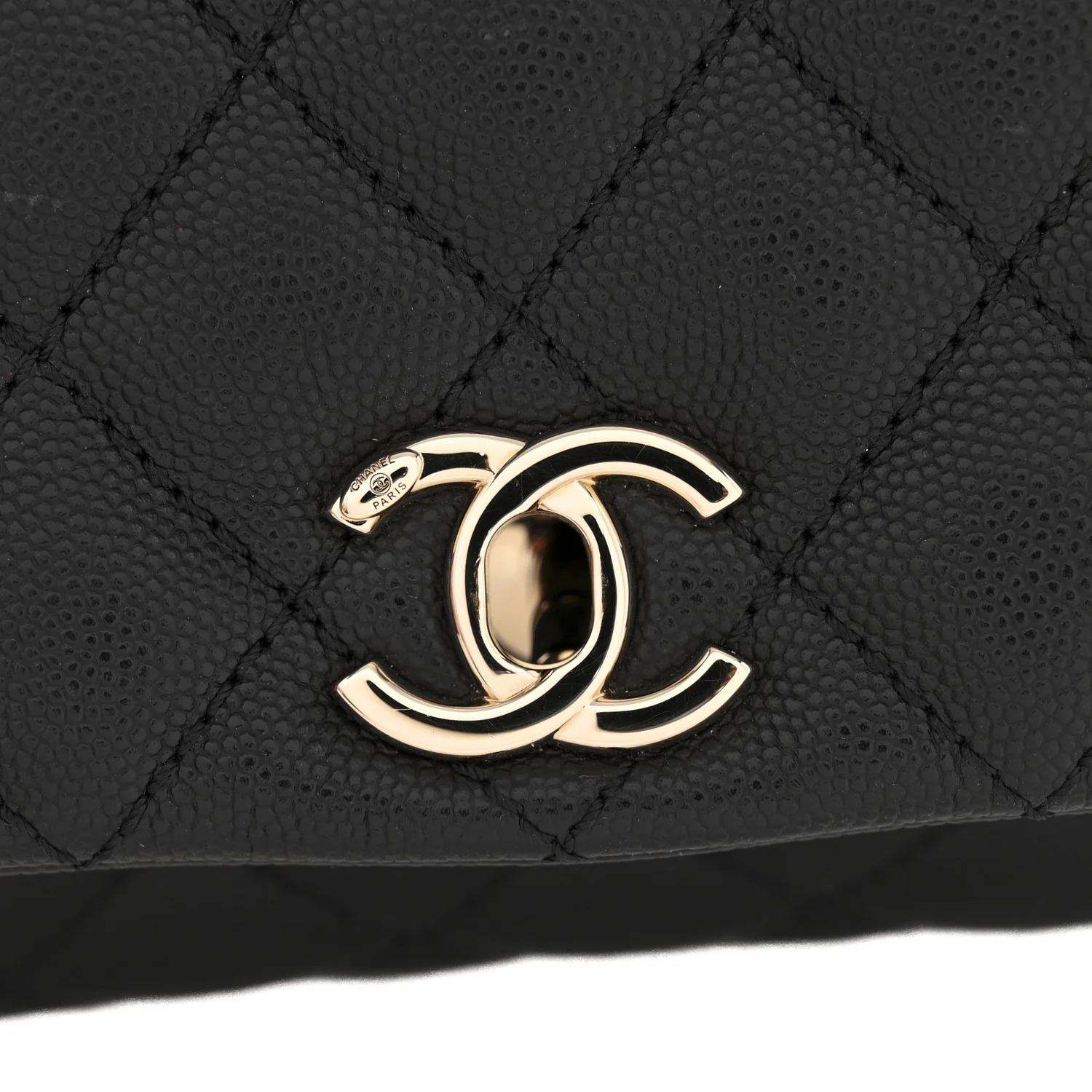 Caviar Quilted Extra Mini Coco Handle Flap Black - Image 11