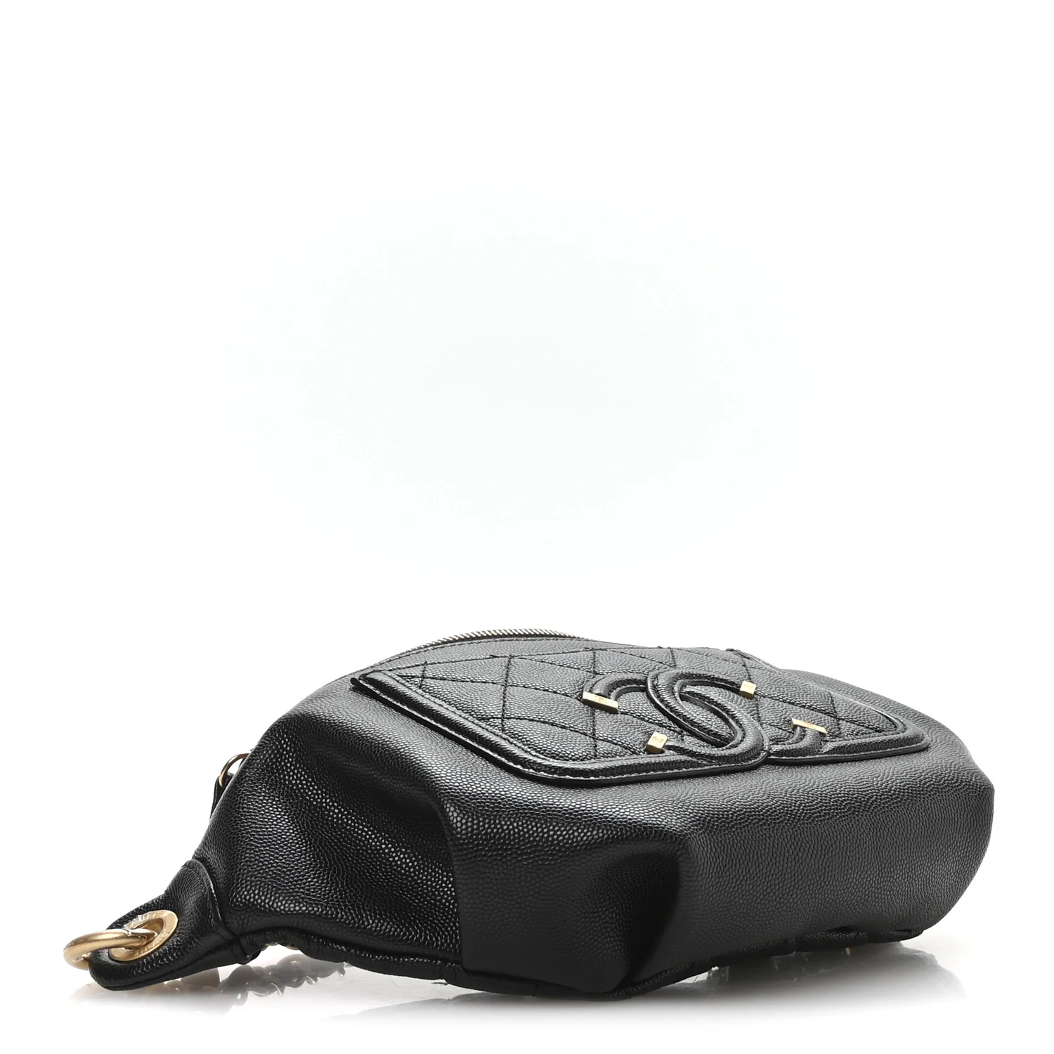 Caviar Quilted Filigree Waist Bag Black - Image 7