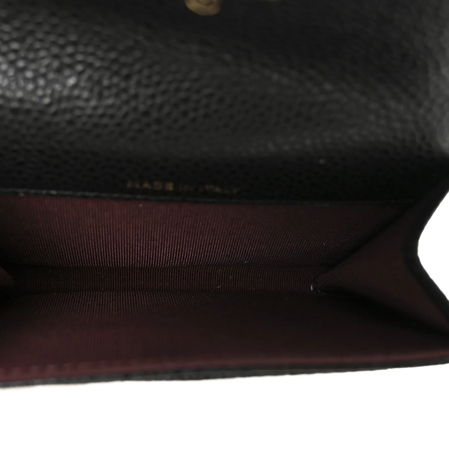 Caviar Quilted Flap Card Holder Black - Image 5