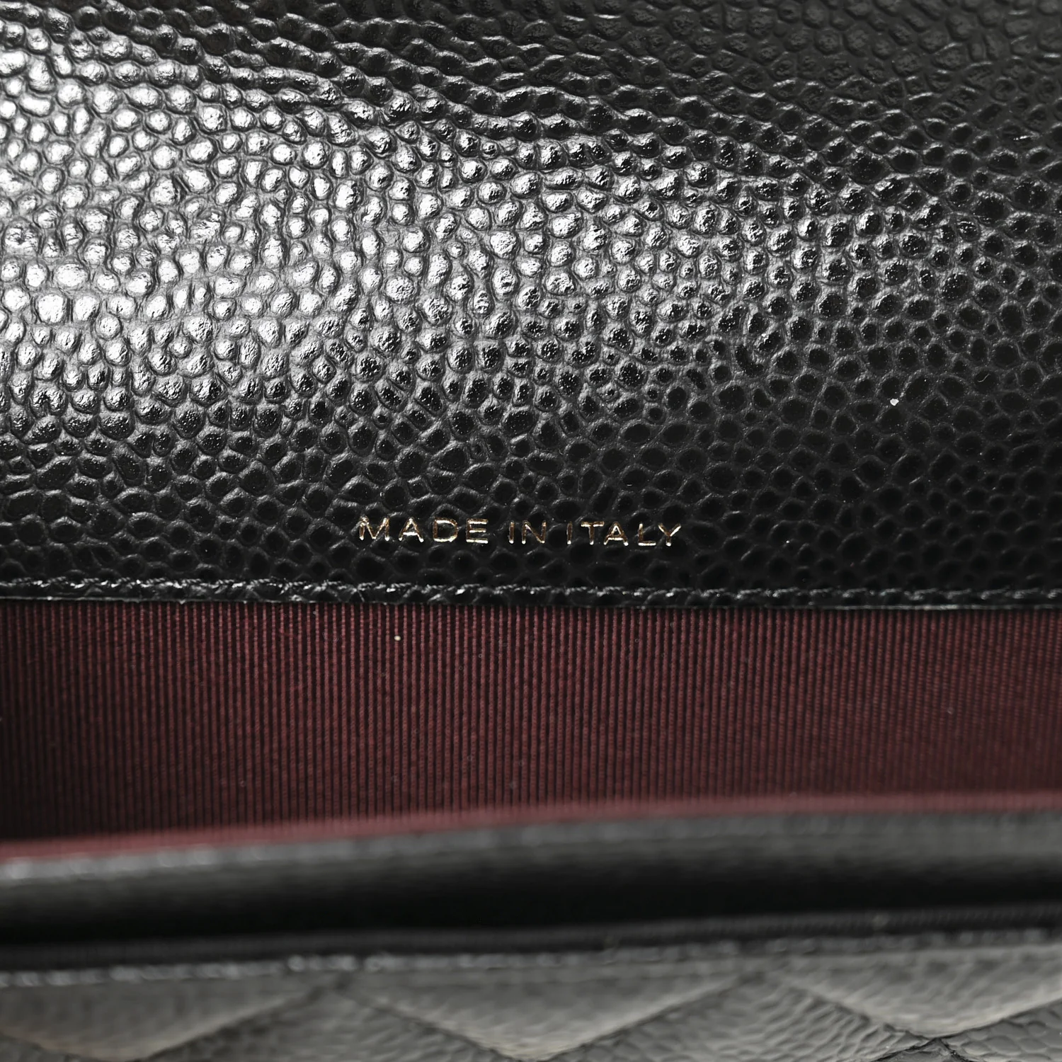 Caviar Quilted Flap Card Holder Black - Image 7