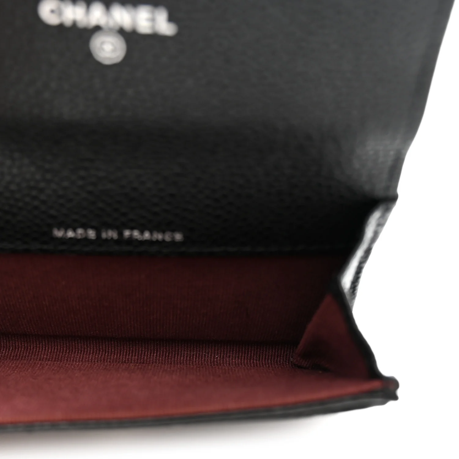 Caviar Quilted Flap Card Holder Wallet Black - Image 5