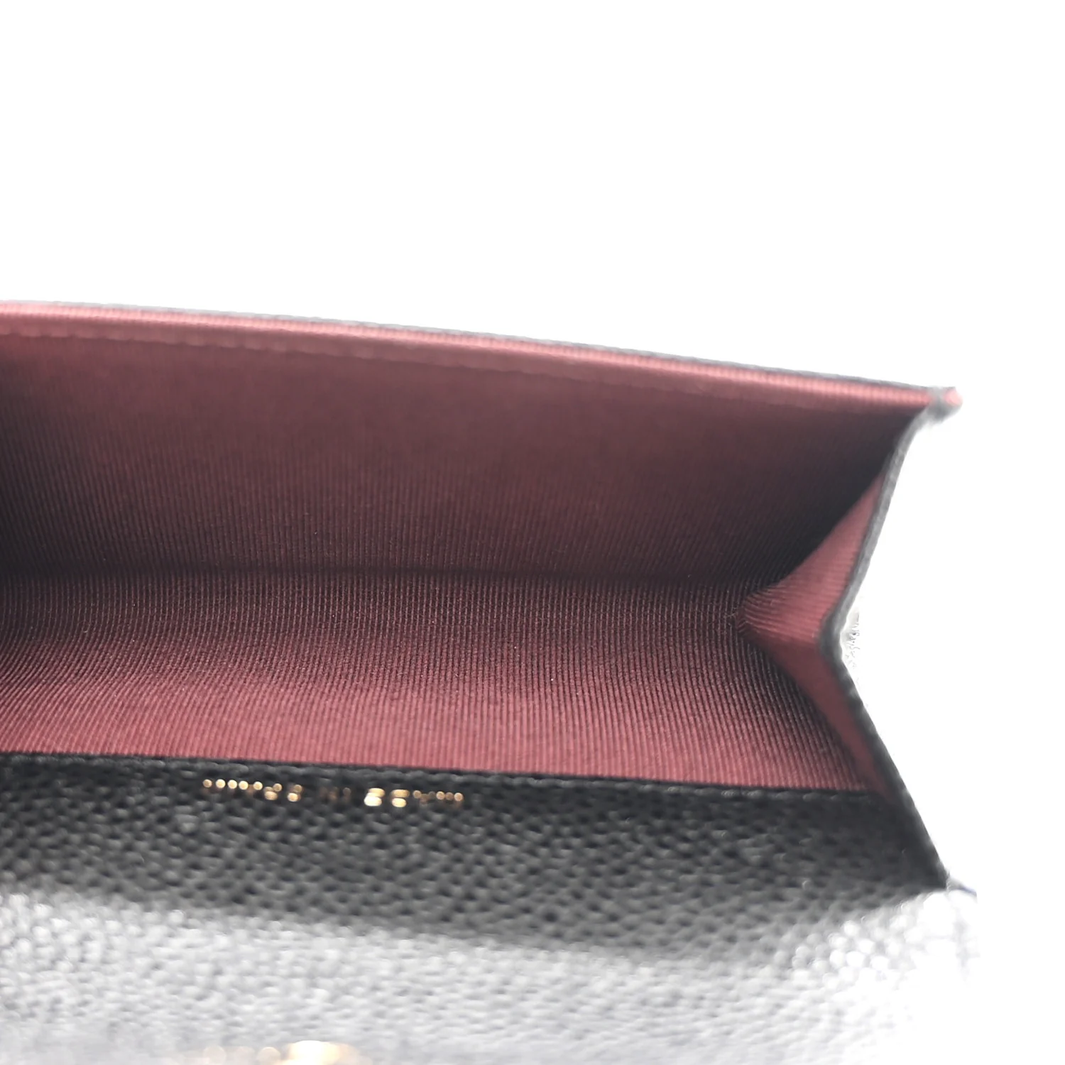 Caviar Quilted Flap Card Holder Wallet Black - Image 5