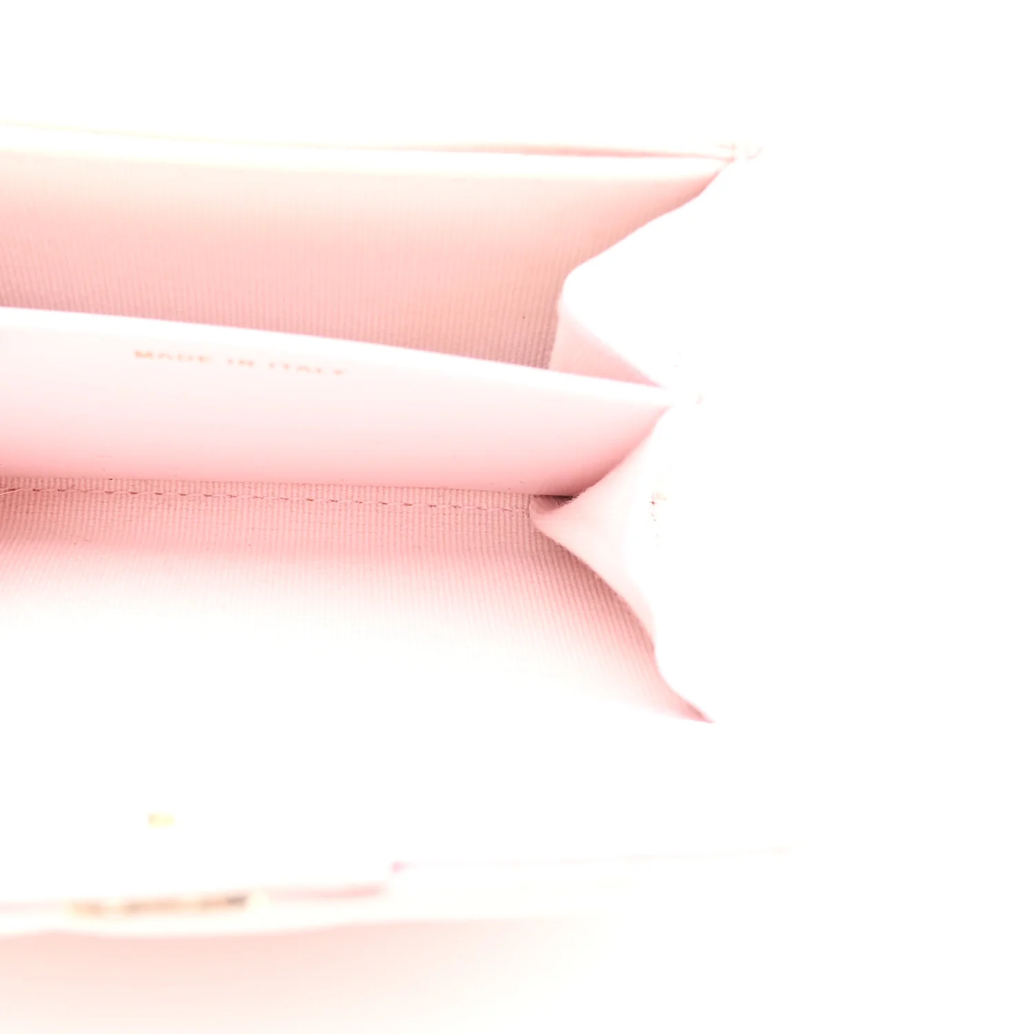 Caviar Quilted Flap Card Holder Wallet Light Pink - Image 6