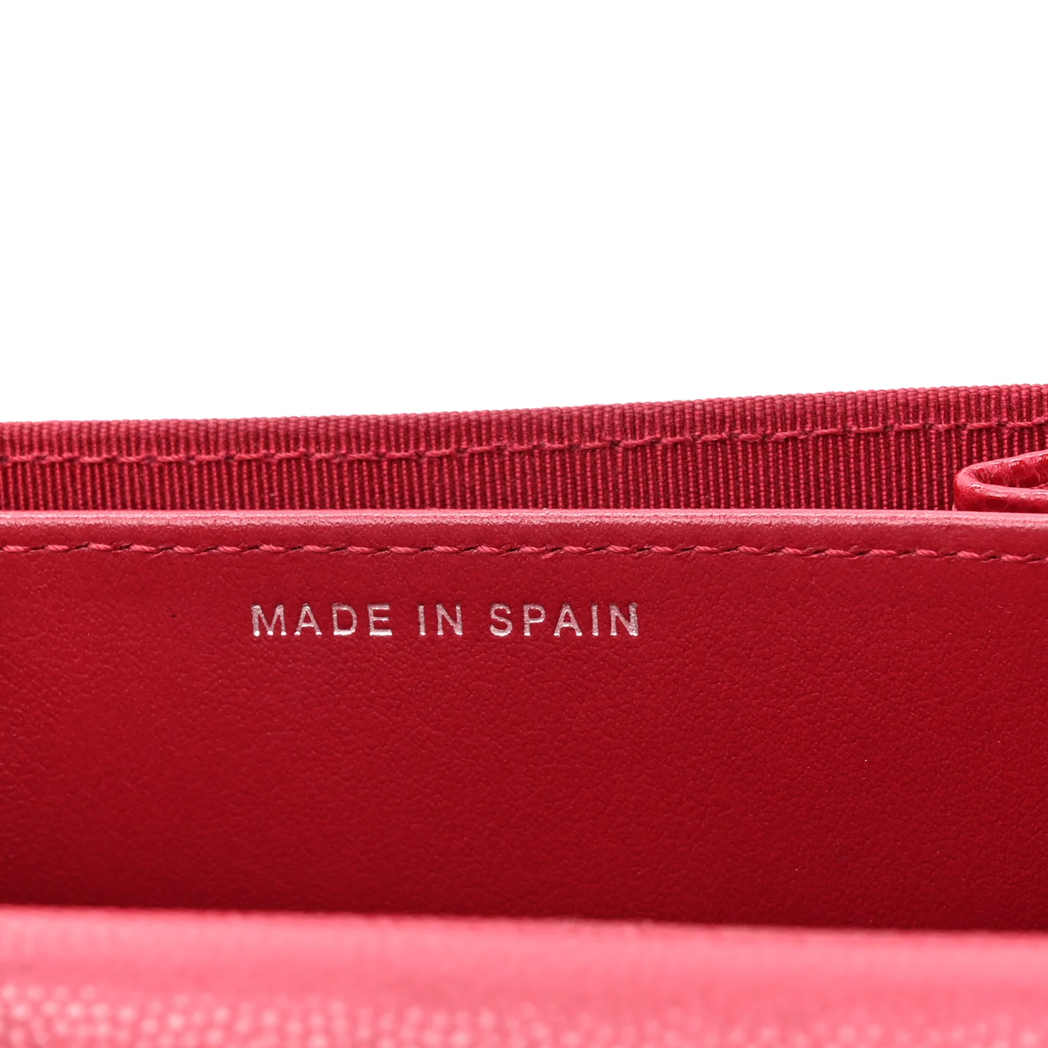 Caviar Quilted Flap Card Holder Wallet Red - Image 7