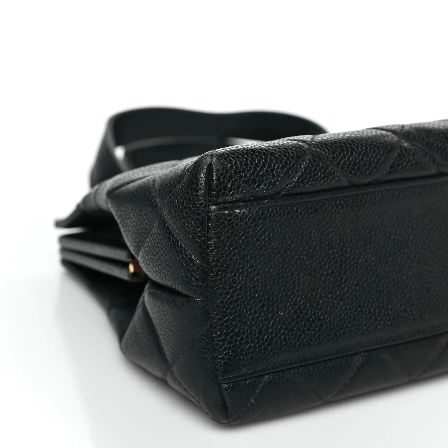 Caviar Quilted Frame Shoulder Bag Black - Image 10