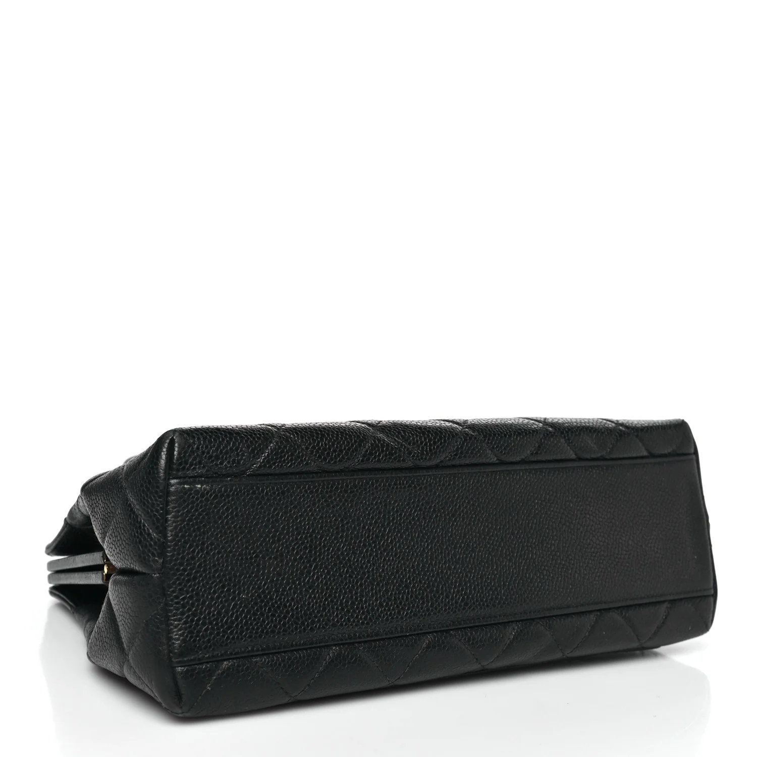 Caviar Quilted Frame Shoulder Bag Black - Image 4