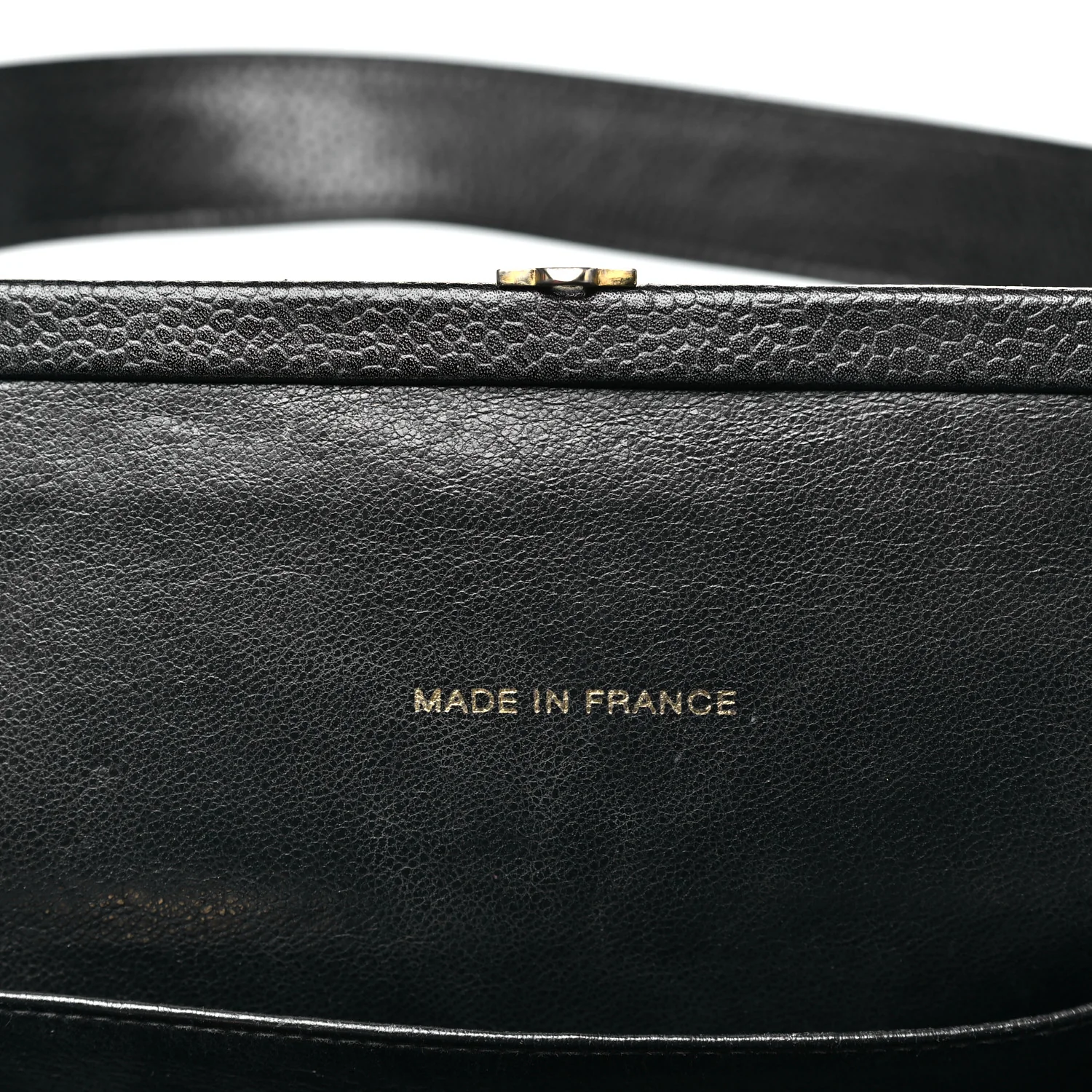 Caviar Quilted Frame Shoulder Bag Black - Image 7