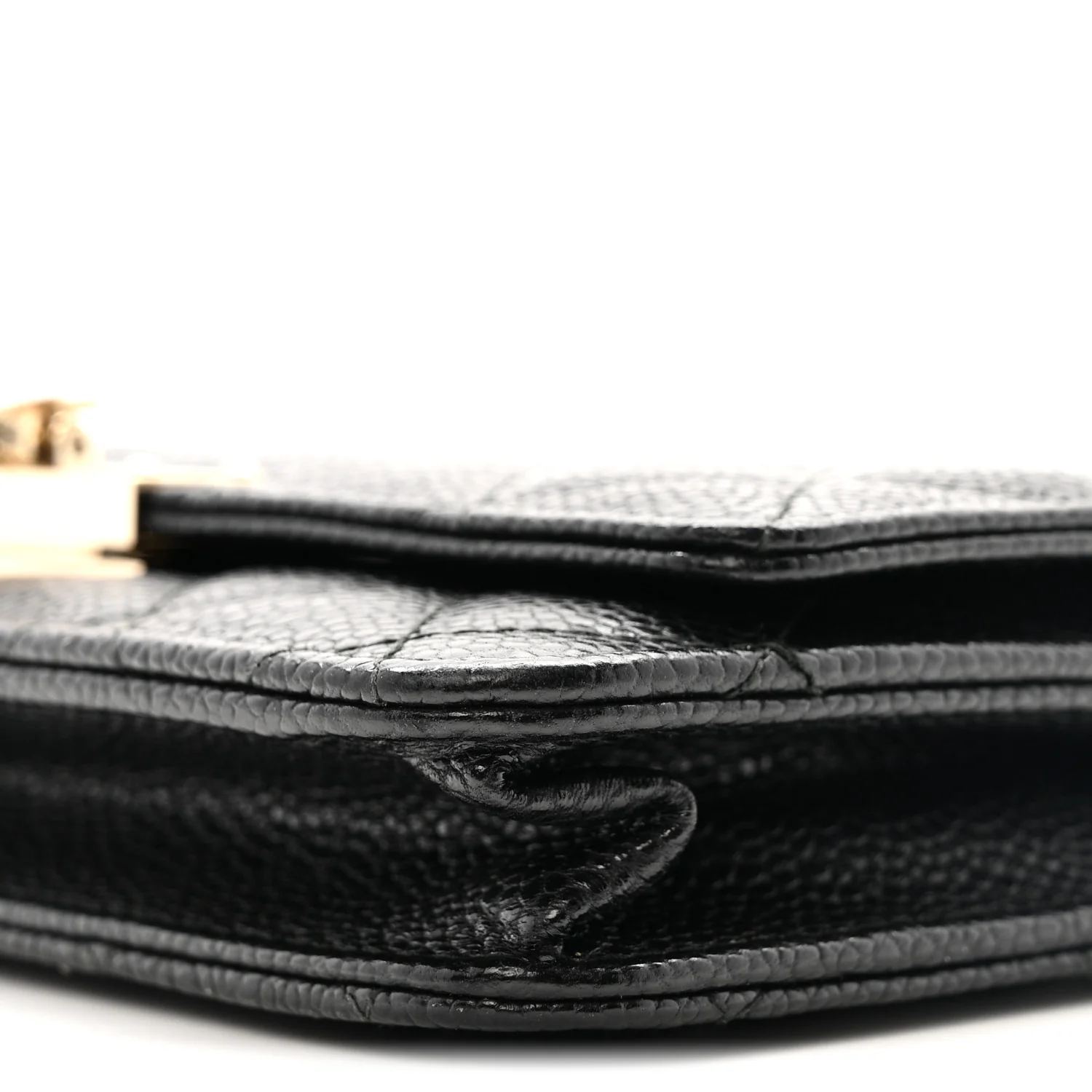 Caviar Quilted Golden Class Wallet On Chain WOC Black - Image 11