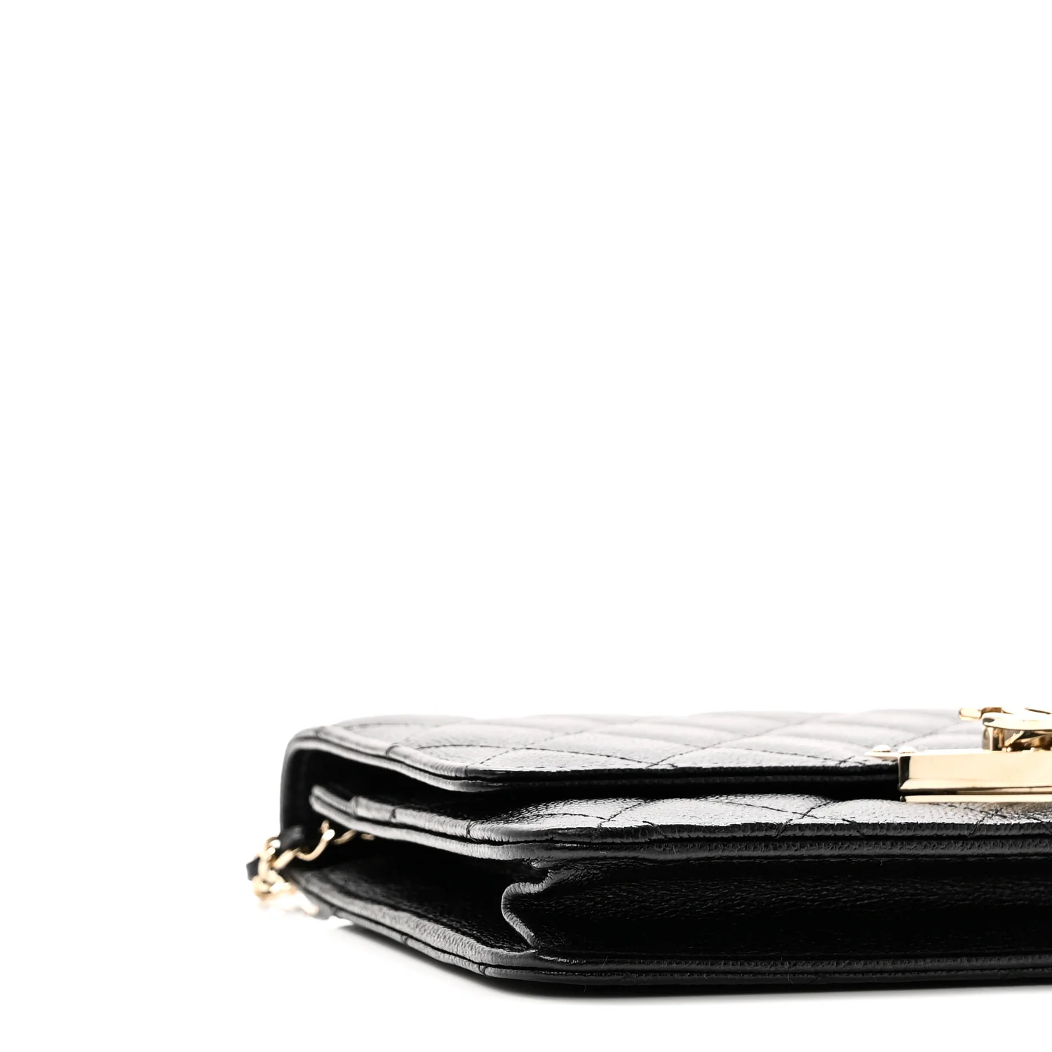 Caviar Quilted Golden Class Wallet On Chain WOC Black - Image 10