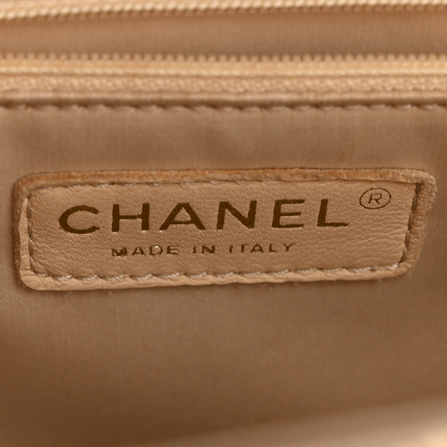 Caviar Quilted Grand Shopping Tote GST Beige - Image 6