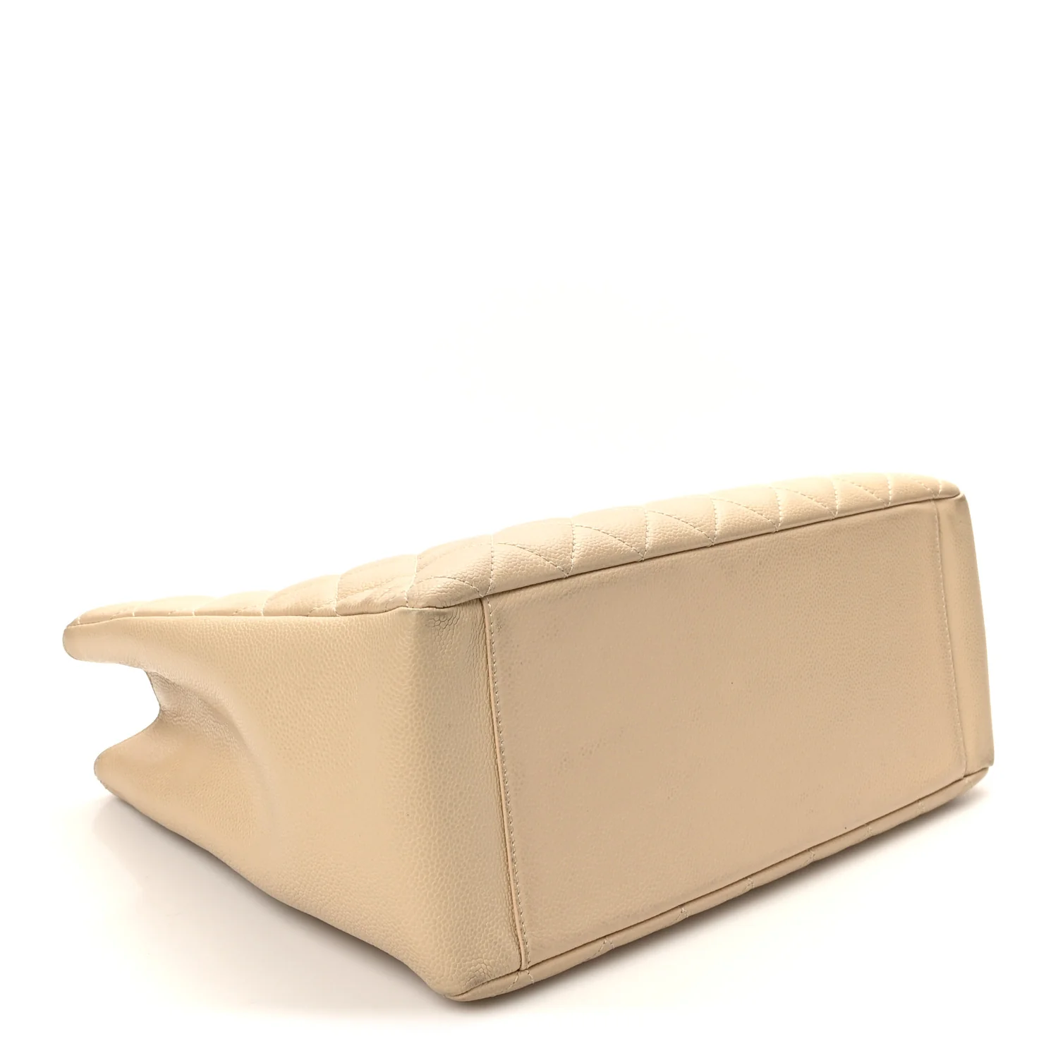 Caviar Quilted Grand Shopping Tote GST Beige Clair - Image 4