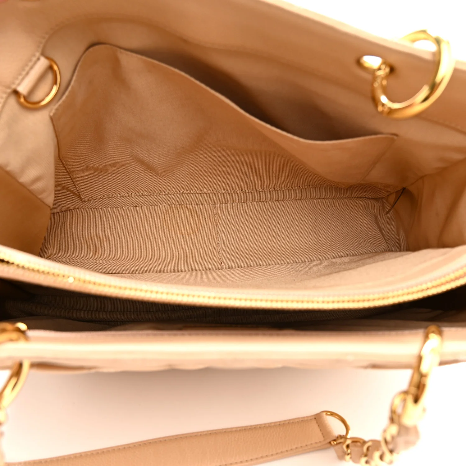 Caviar Quilted Grand Shopping Tote GST Beige Clair - Image 5
