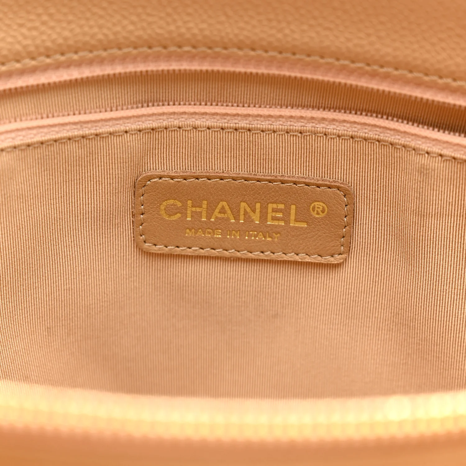 Caviar Quilted Grand Shopping Tote GST Beige Clair - Image 7