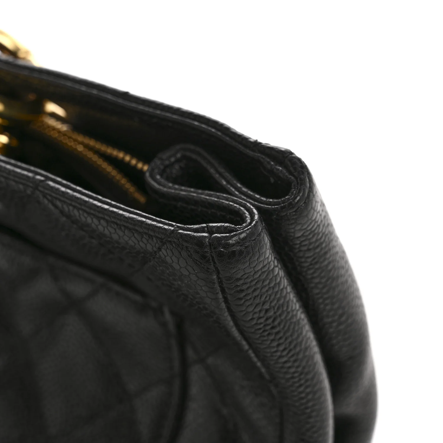 Caviar Quilted Grand Shopping Tote GST Black - Image 12