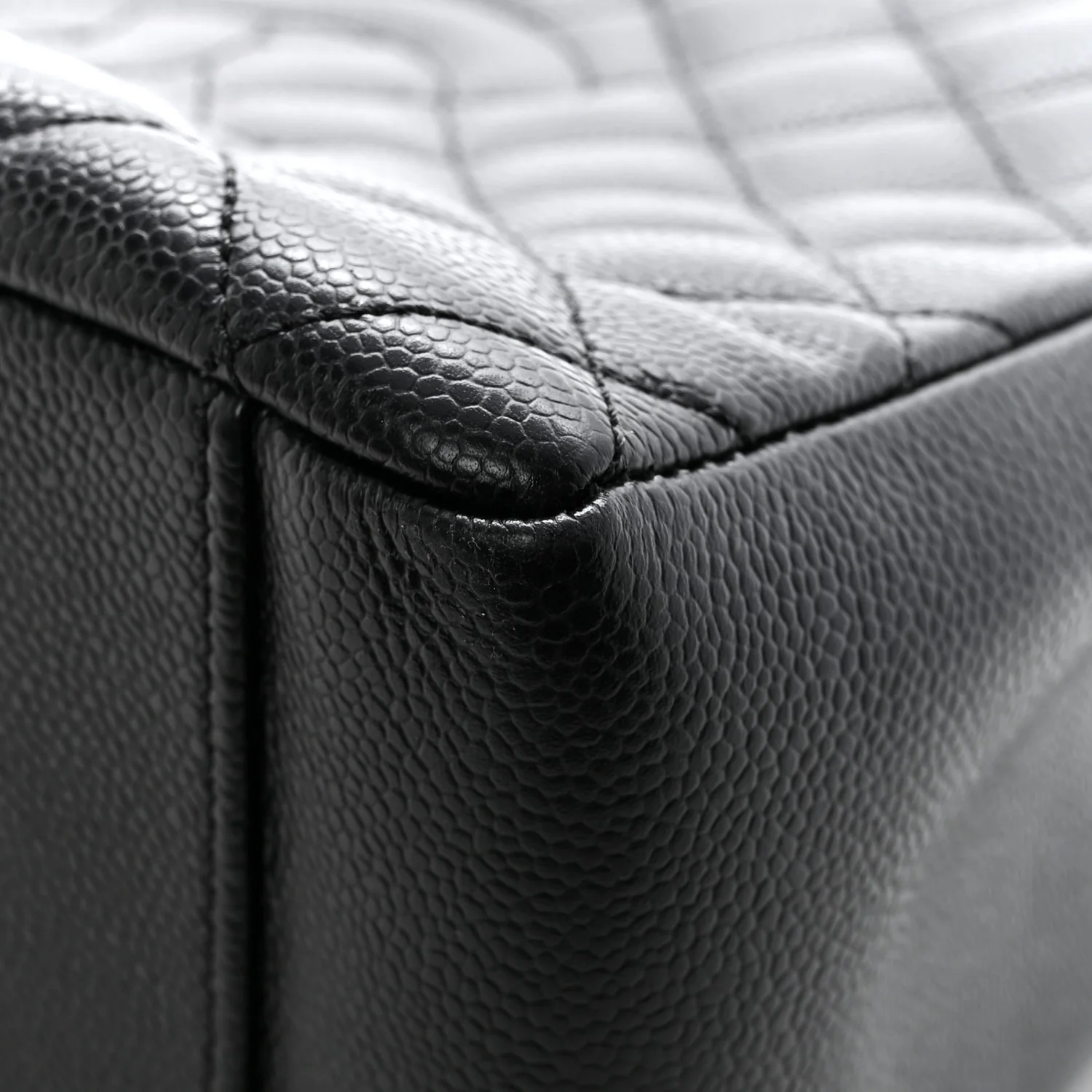 Caviar Quilted Grand Shopping Tote GST Black - Image 12