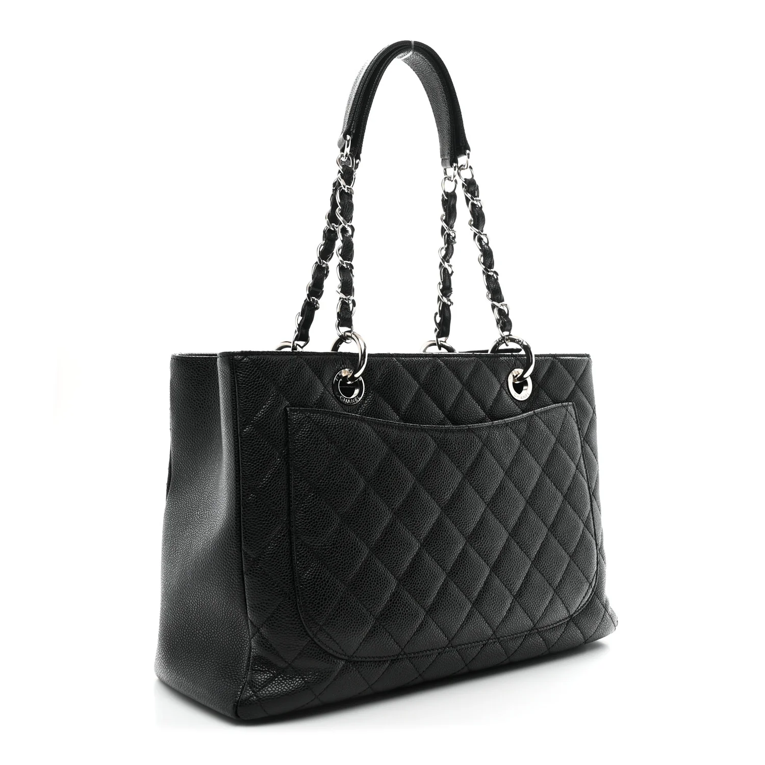 Caviar Quilted Grand Shopping Tote GST Black - Image 3
