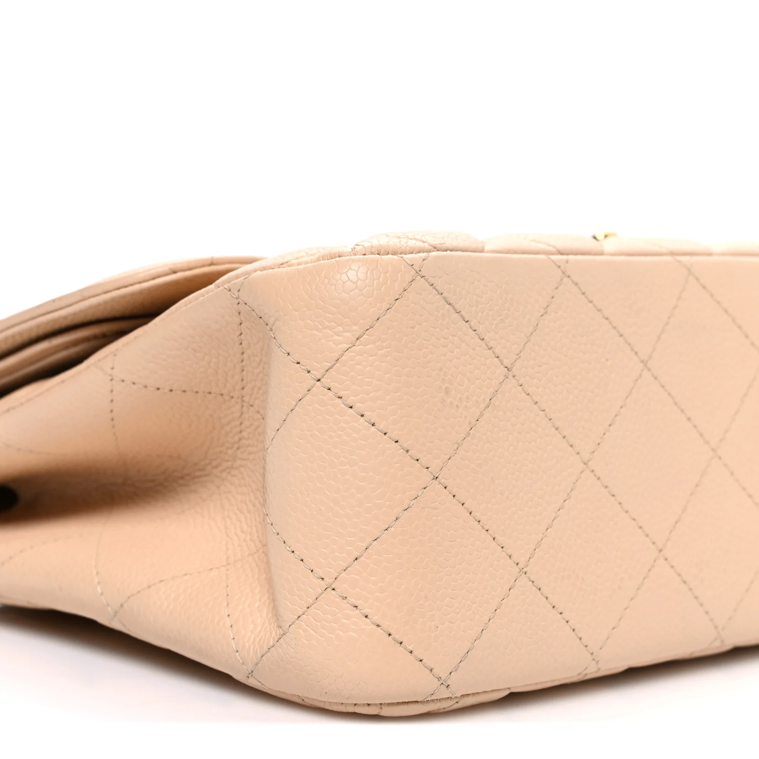 Caviar Quilted Jumbo Double Flap Beige Clair - Image 9