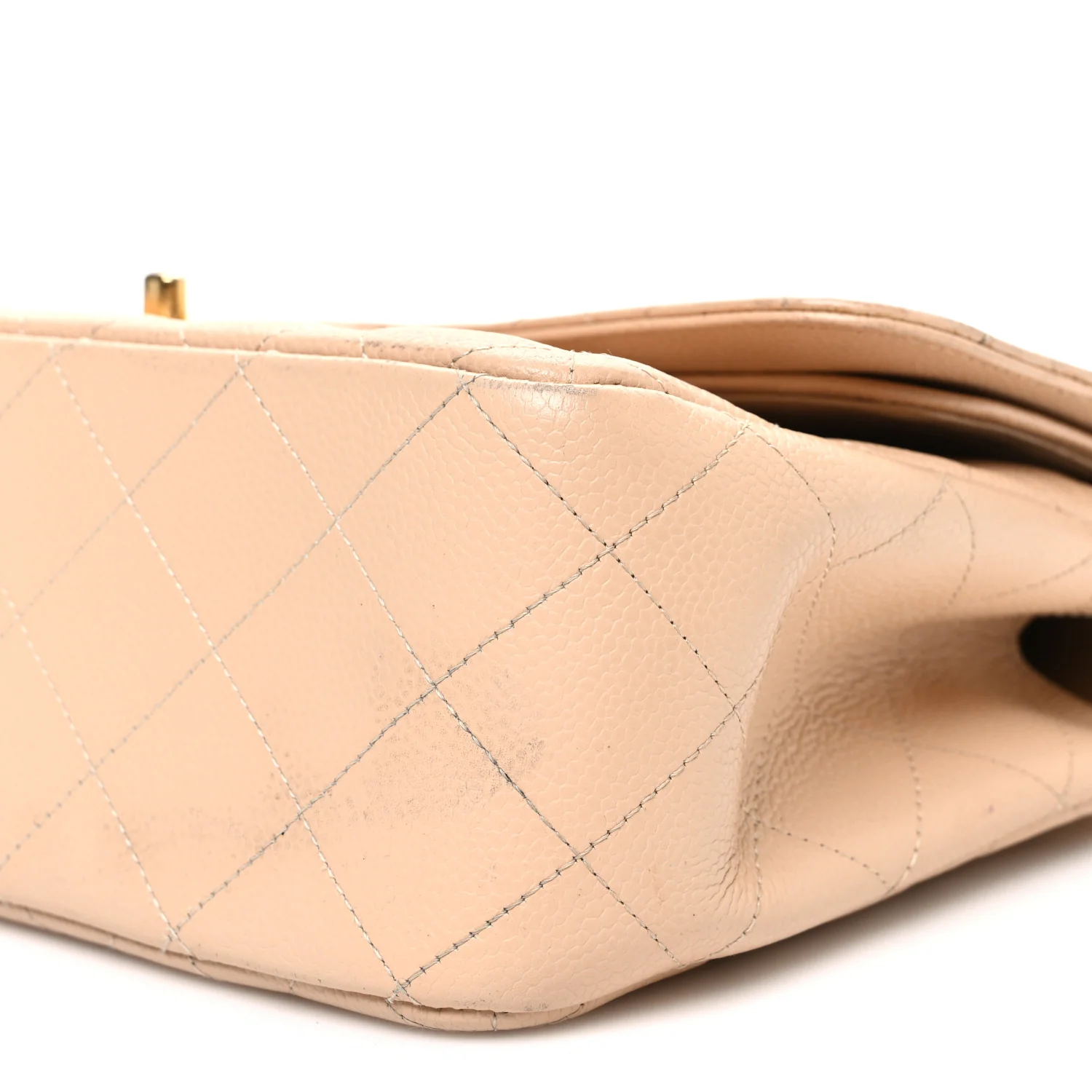 Caviar Quilted Jumbo Double Flap Beige Clair - Image 10