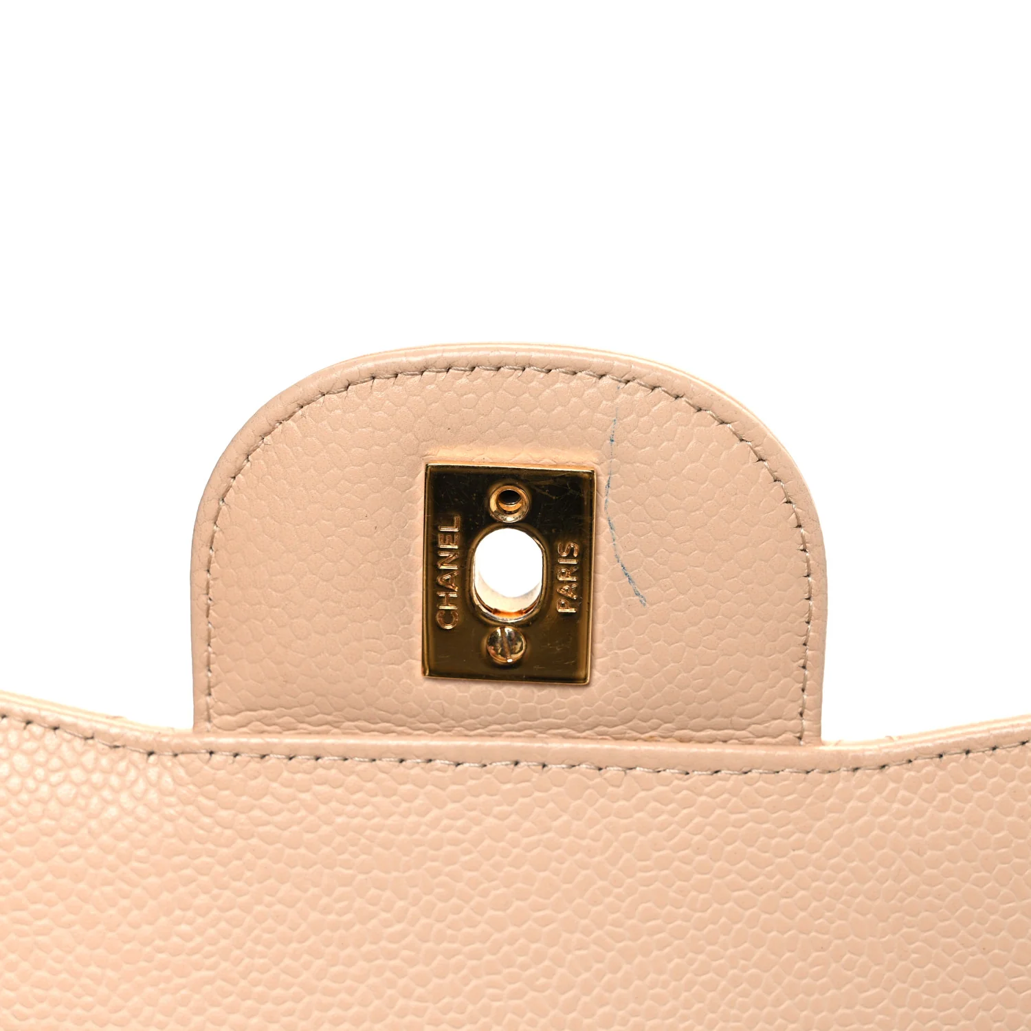 Caviar Quilted Jumbo Double Flap Beige Clair - Image 11