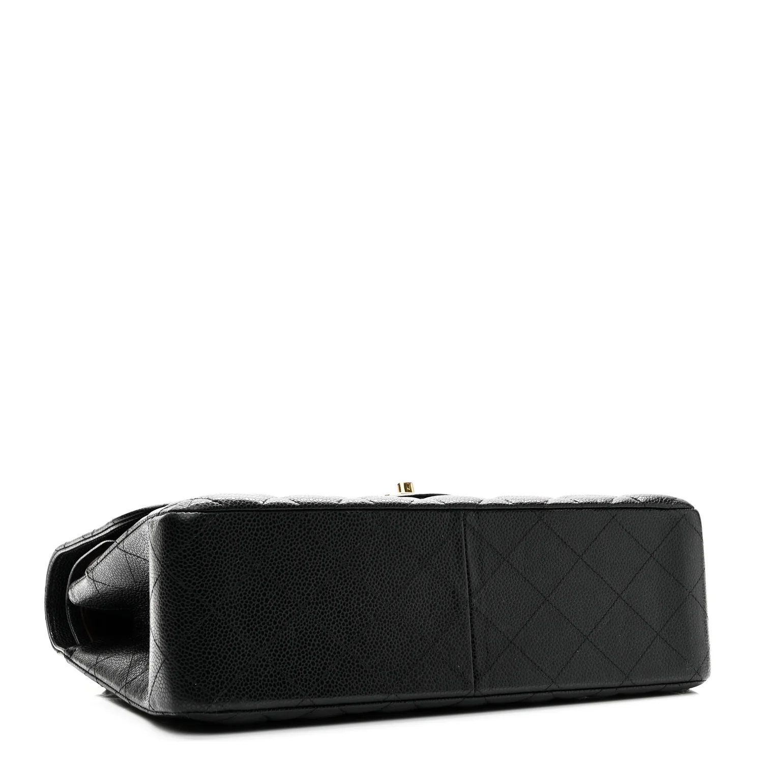 Caviar Quilted Jumbo Double Flap Black - Image 4