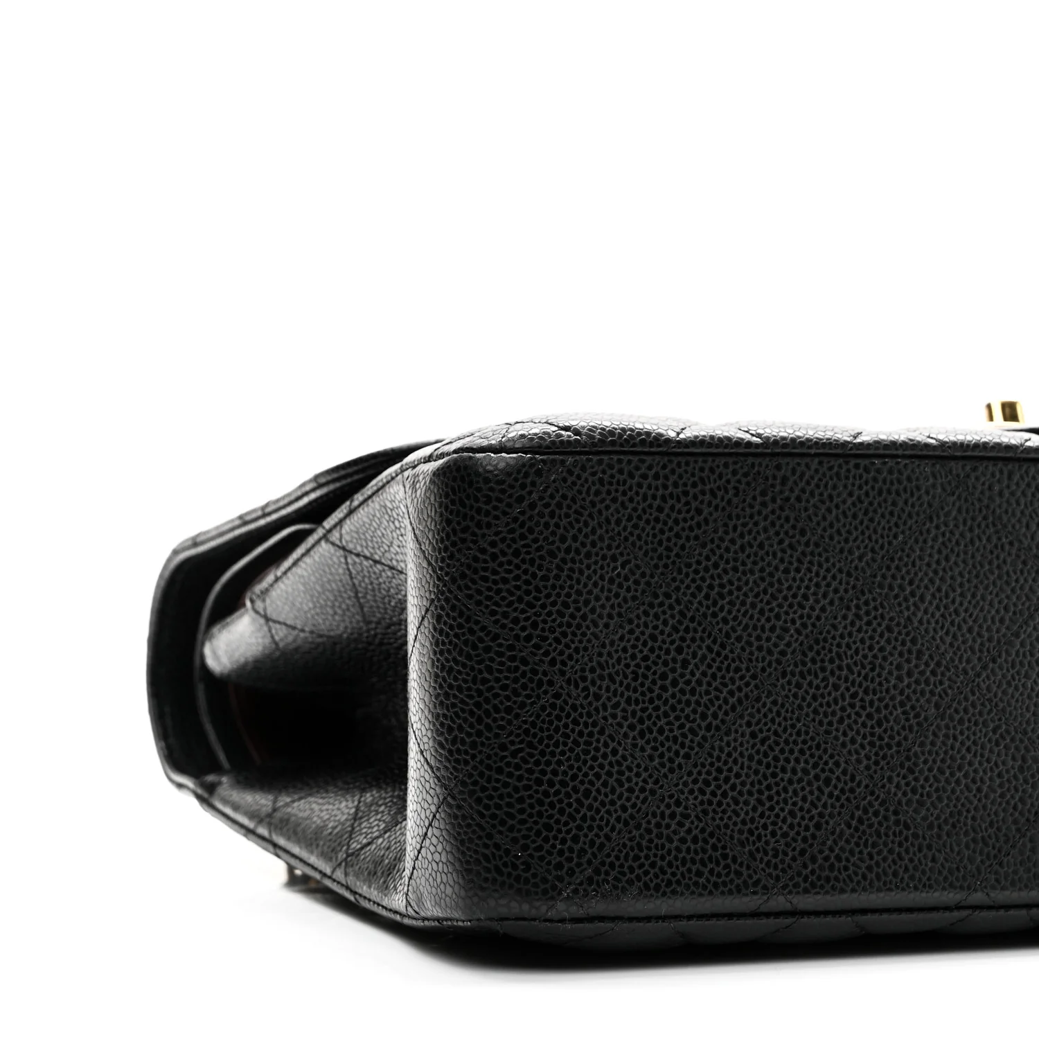 Caviar Quilted Jumbo Double Flap Black - Image 9