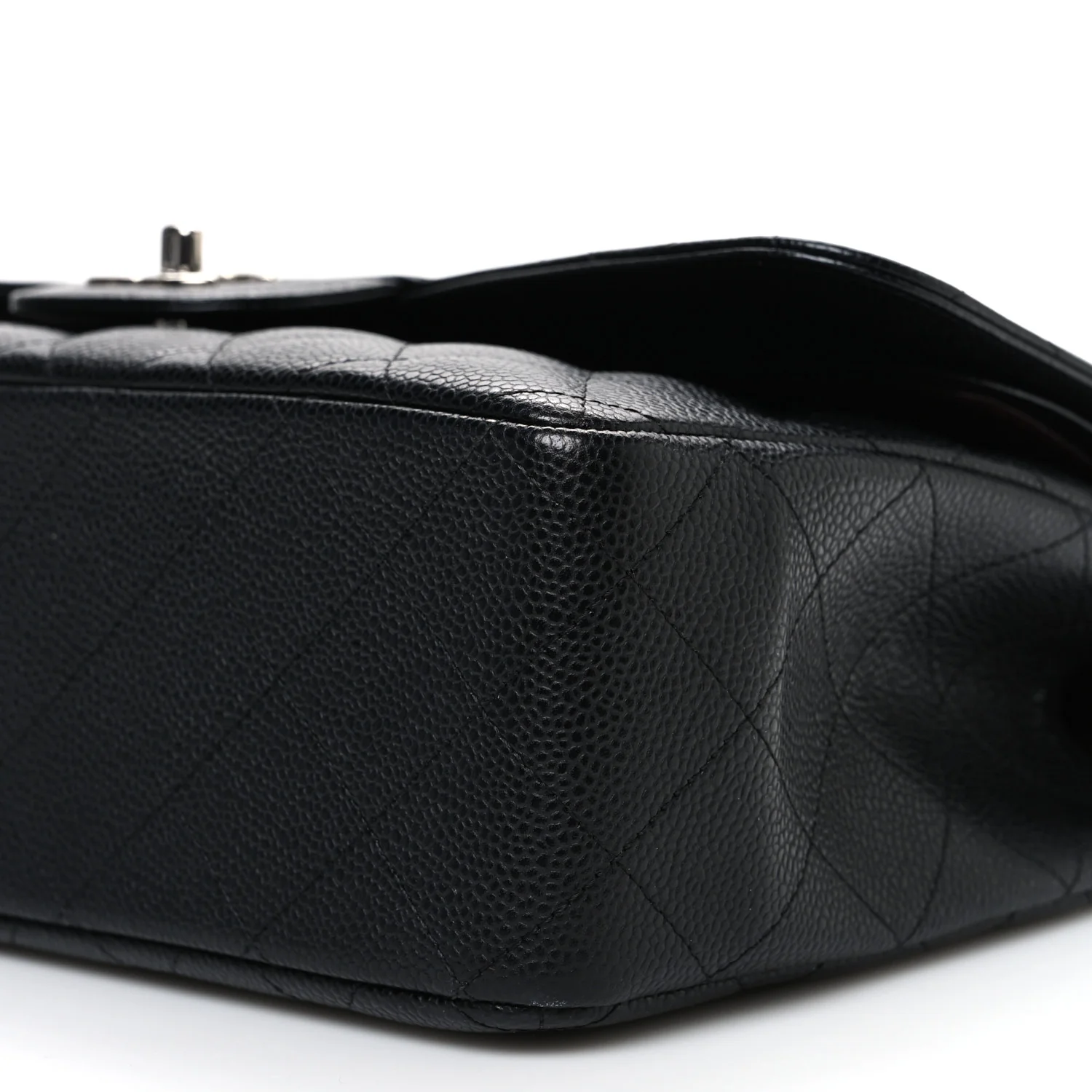 Caviar Quilted Jumbo Double Flap Black - Image 10